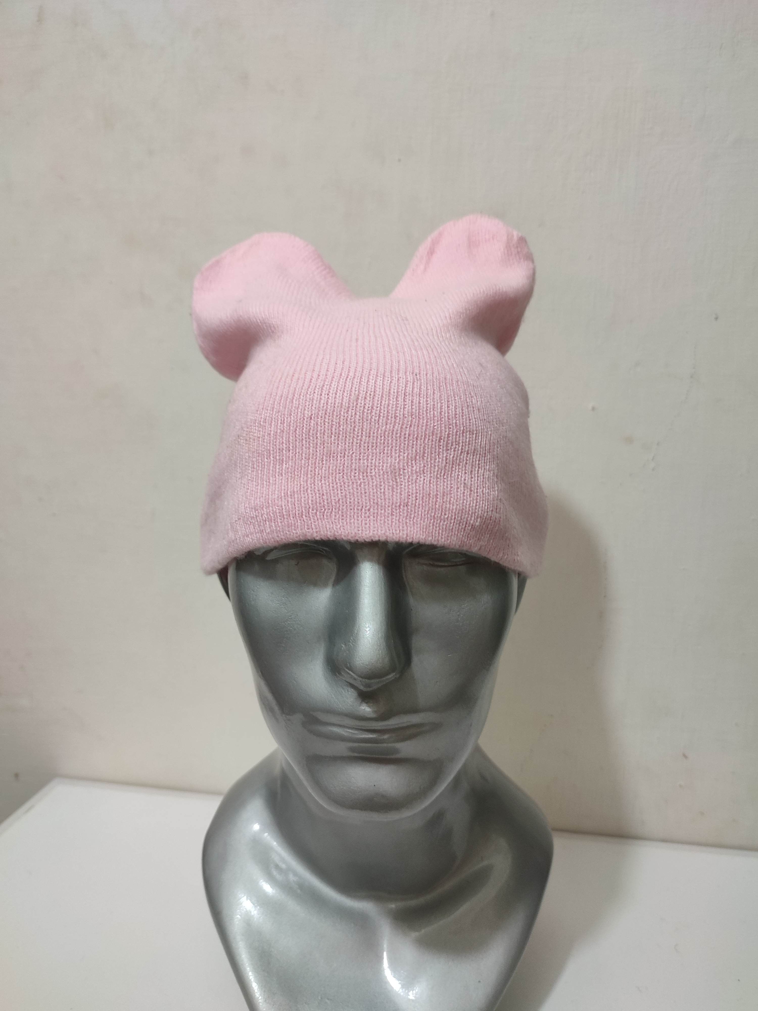 Other Unknown Pink Bunny Horn Design Beanie Hats Size ONE SIZE - 1 Thumbnail
