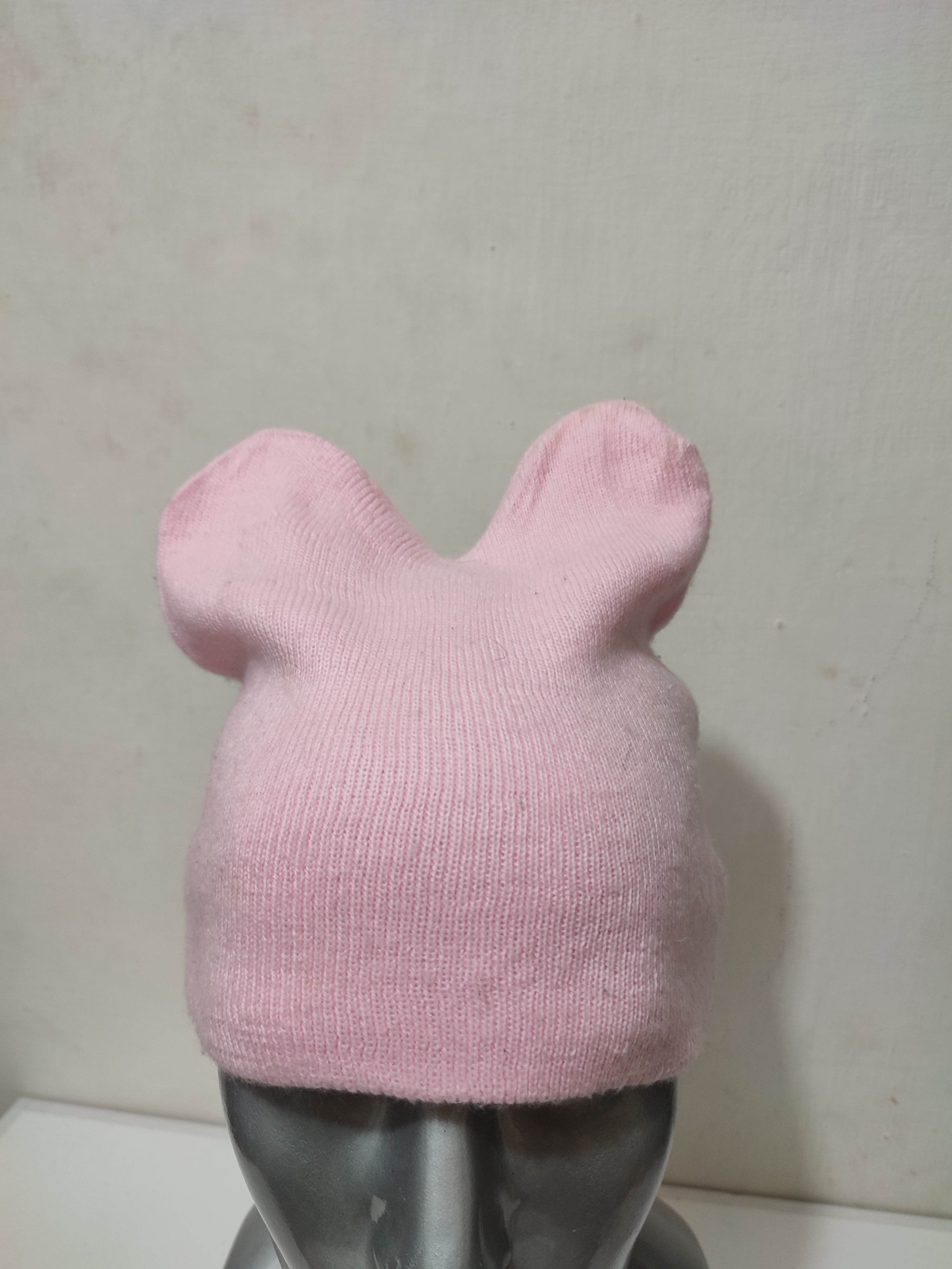 Other Unknown Pink Bunny Horn Design Beanie Hats Size ONE SIZE - 2 Thumbnail