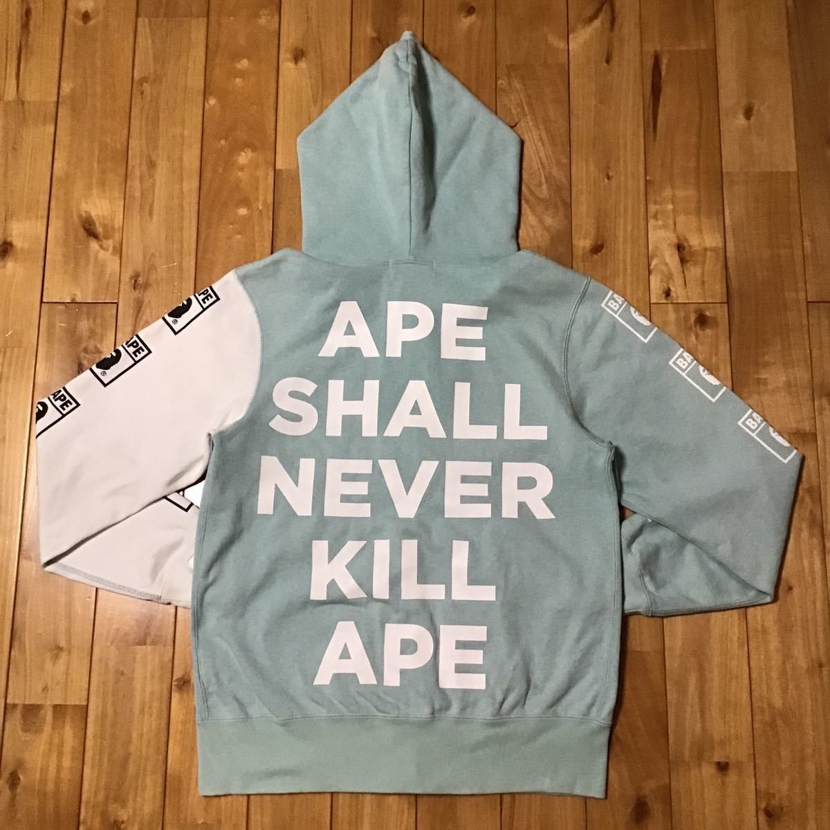 Bape BAPE ASNKA logo full zip hoodie mint a bathing ape Size US S / EU 44-46 / 1 - 4 Thumbnail