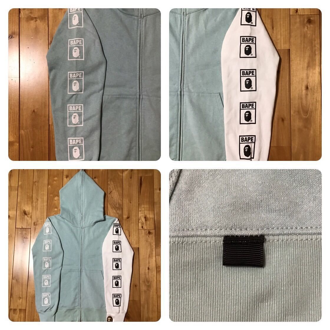 Bape BAPE ASNKA logo full zip hoodie mint a bathing ape Size US S / EU 44-46 / 1 - 5 Thumbnail