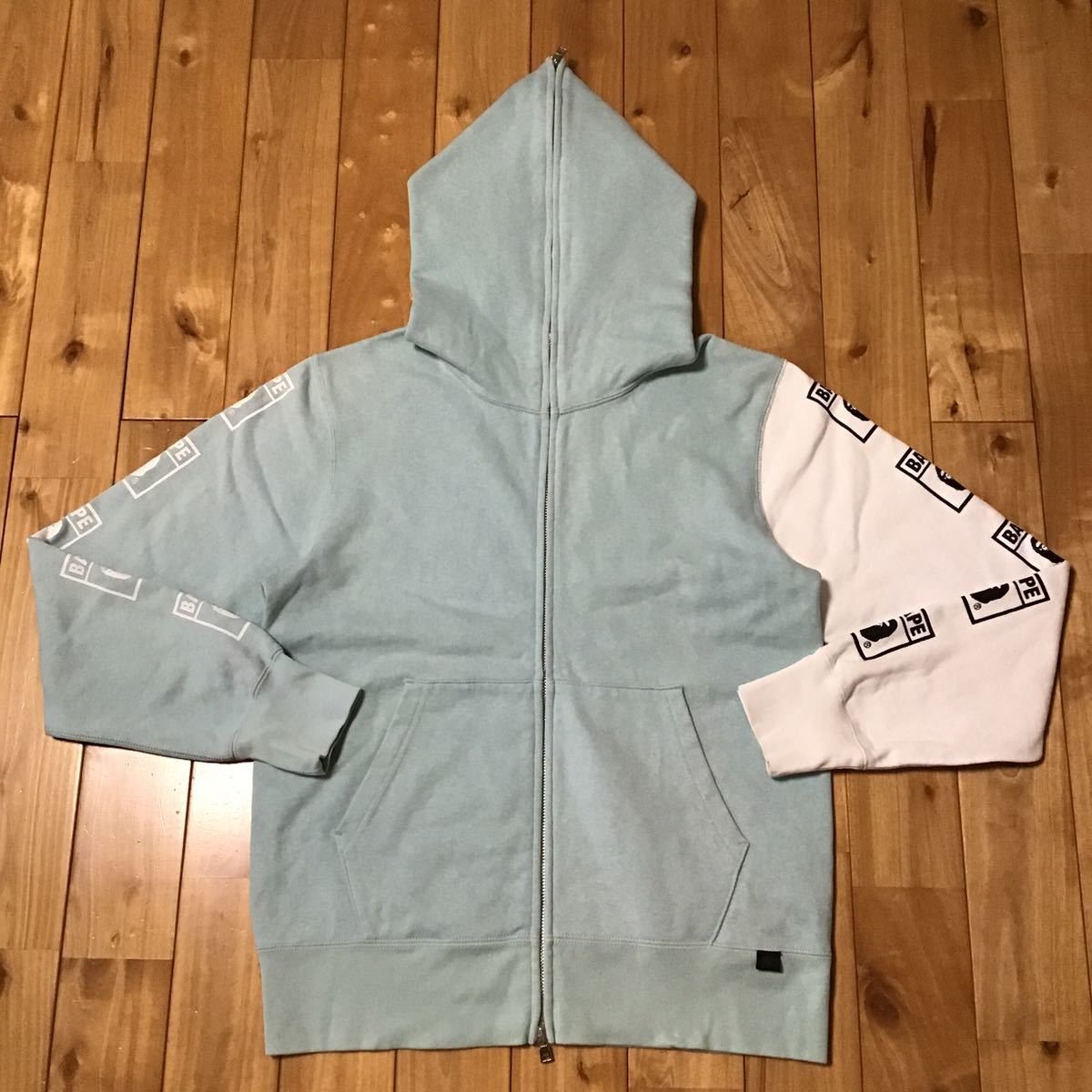 Bape BAPE ASNKA logo full zip hoodie mint a bathing ape Size US S / EU 44-46 / 1 - 2 Thumbnail