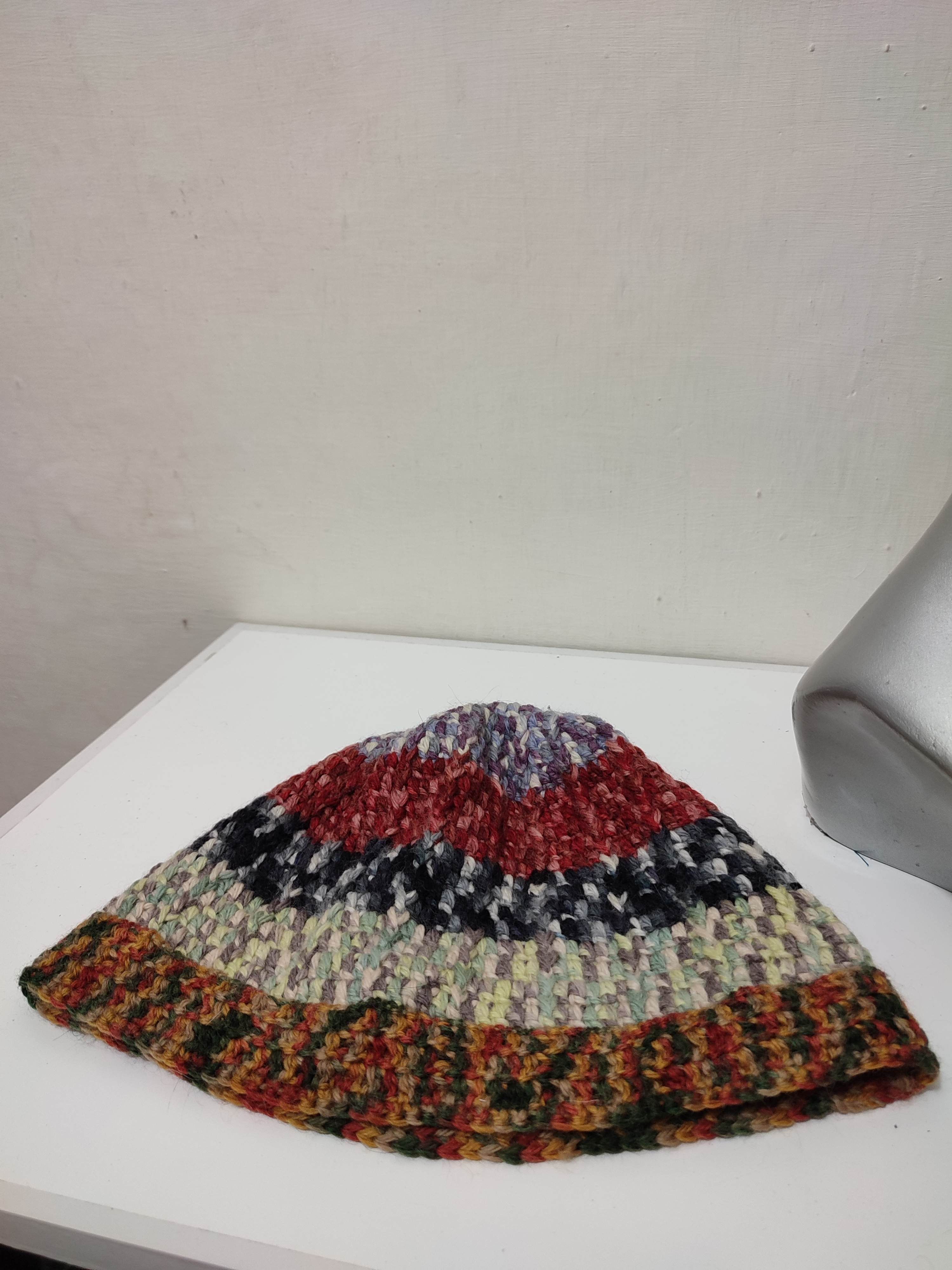Other 🔥Unknown Japanese Multi colour Knitted beanie Hats Size ONE SIZE - 6 Thumbnail