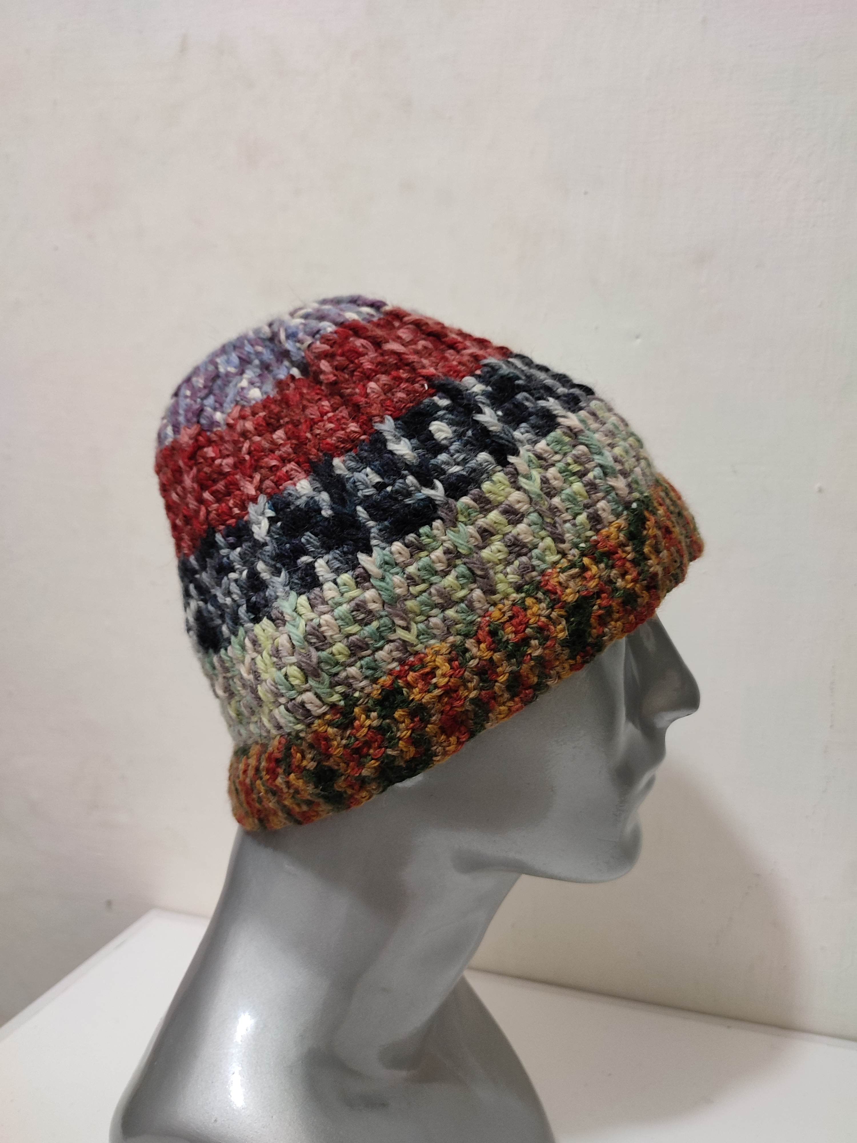 Other 🔥Unknown Japanese Multi colour Knitted beanie Hats Size ONE SIZE - 4 Thumbnail
