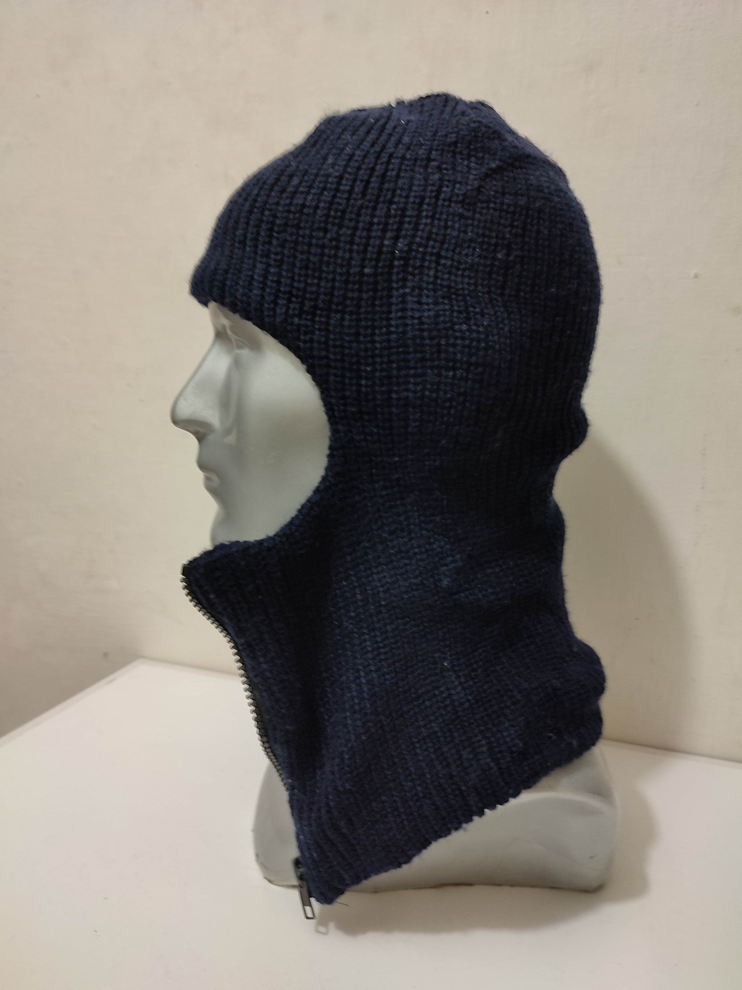 Other 🔥Unknown Japanese Navy Masked Balaclava Zipper Hats Size ONE SIZE - 7 Thumbnail