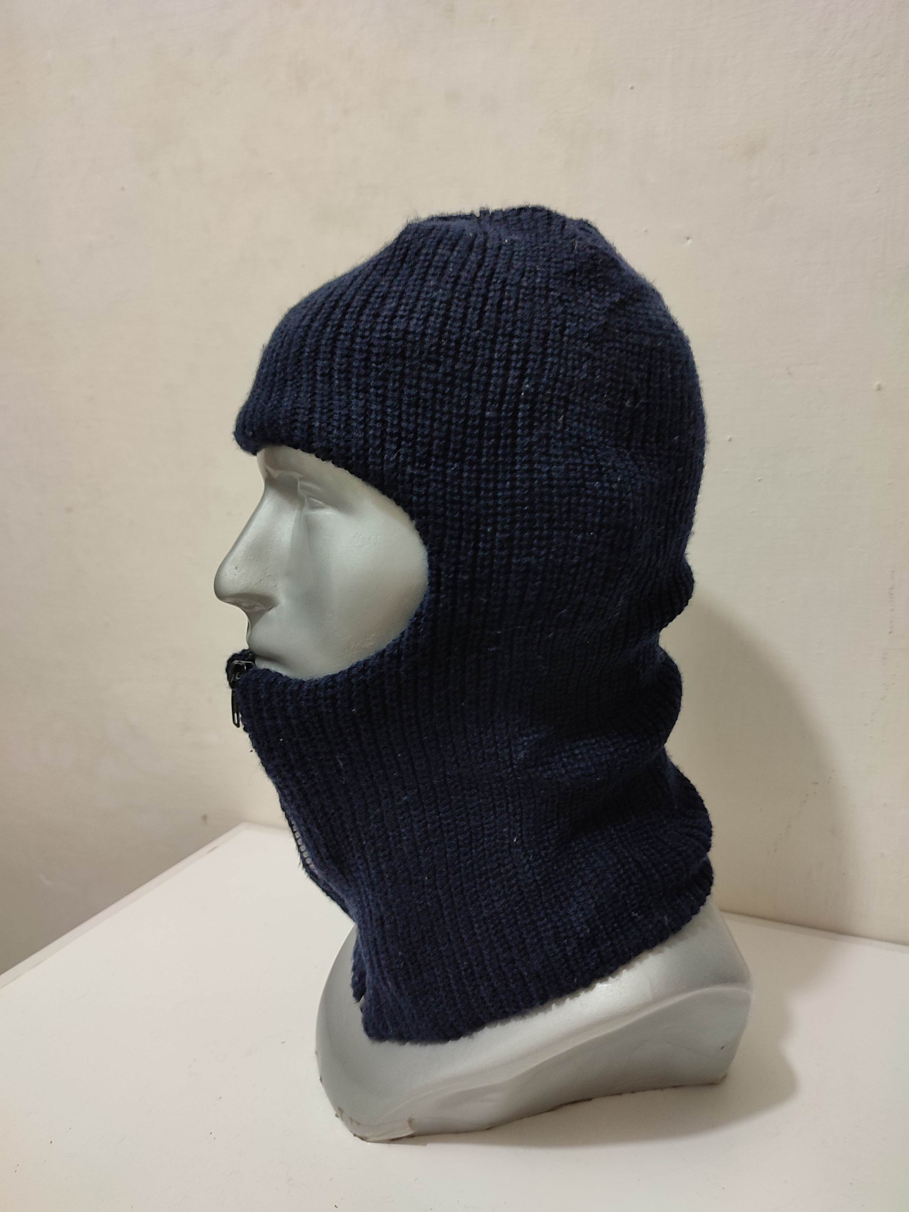 Other 🔥Unknown Japanese Navy Masked Balaclava Zipper Hats Size ONE SIZE - 3 Thumbnail