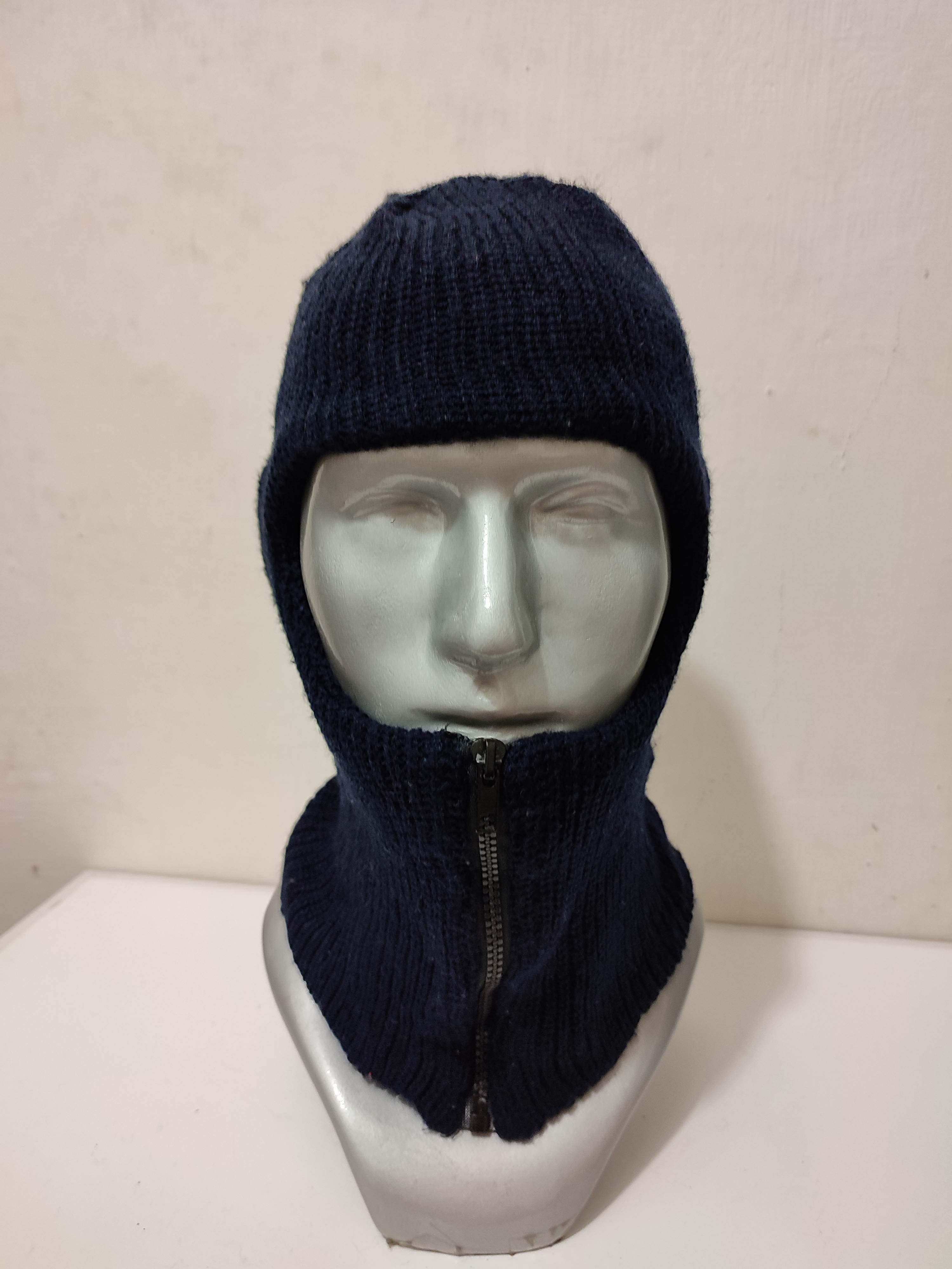 Other 🔥Unknown Japanese Navy Masked Balaclava Zipper Hats Size ONE SIZE - 1 Thumbnail