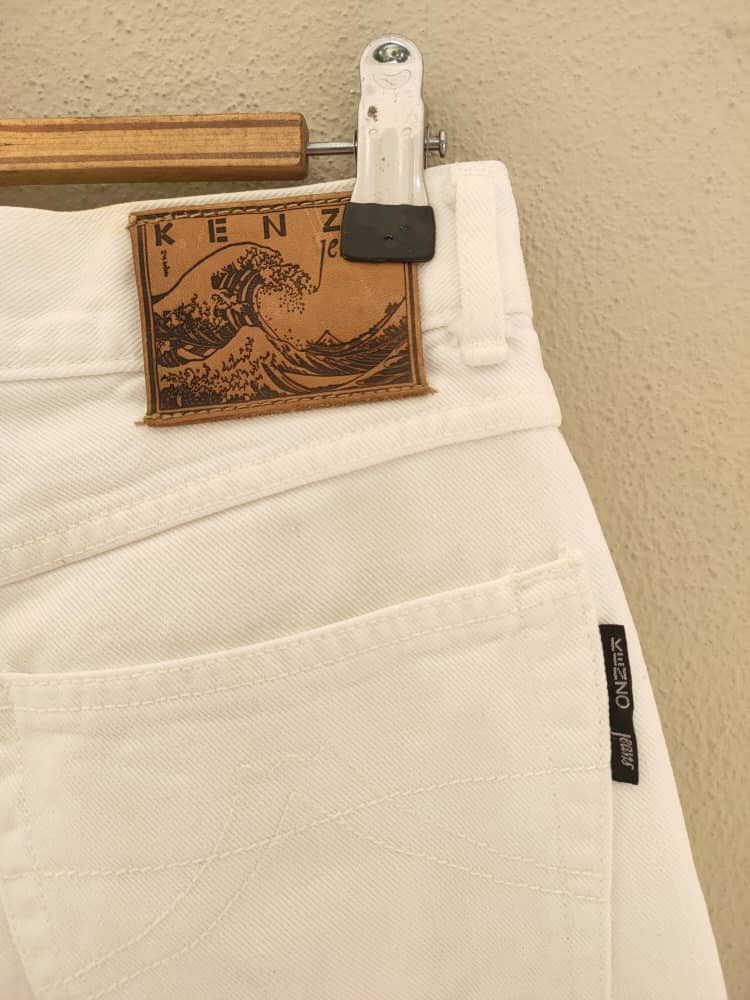 Kenzo Kenzo White Denim Size US 29 - 6 Thumbnail