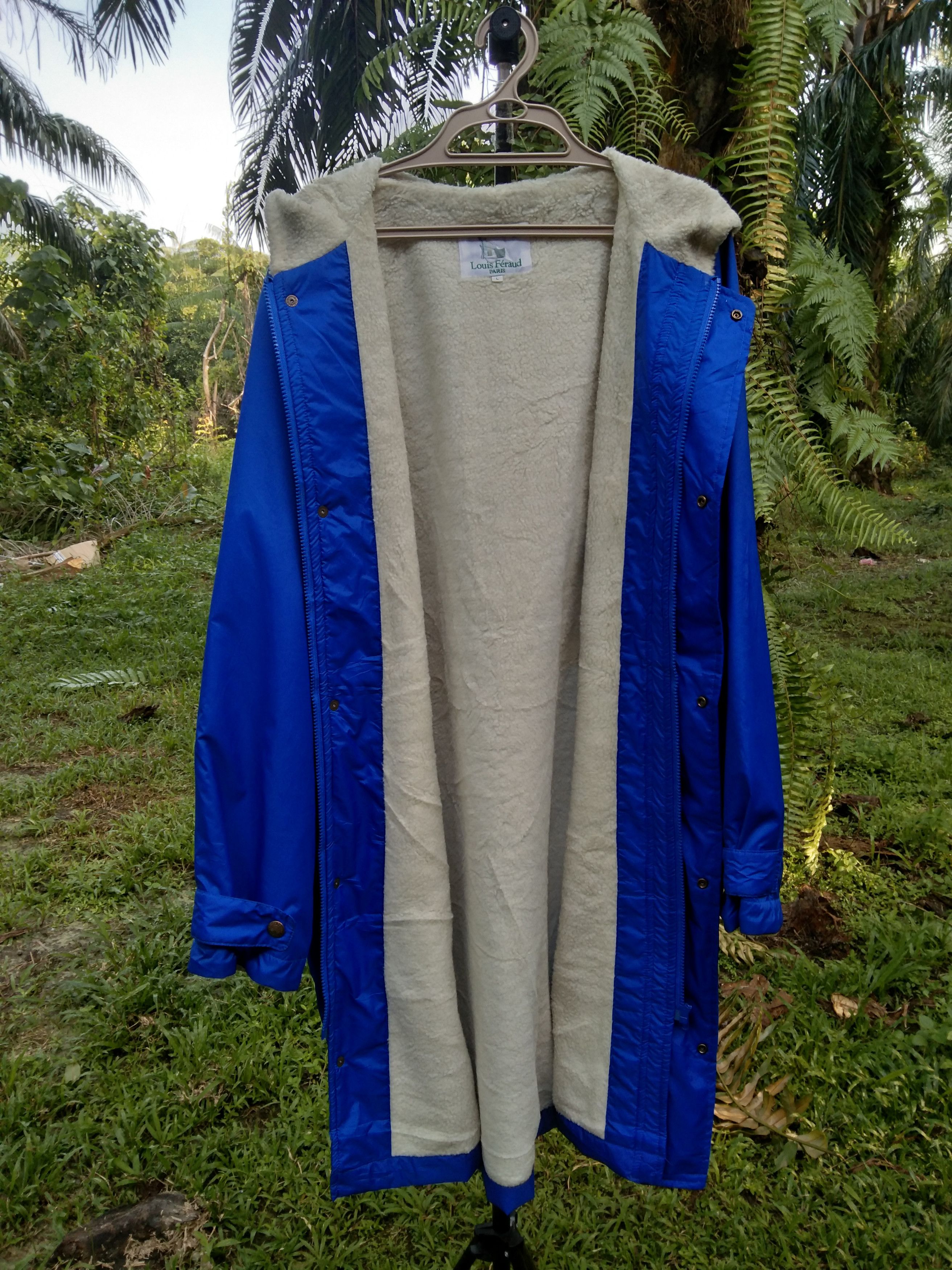 Designer × Louis Feraud LOUIS FÉRAUD SHERPA HOODIE LONG JACKET Size US L / EU 52-54 / 3 - 5 Thumbnail