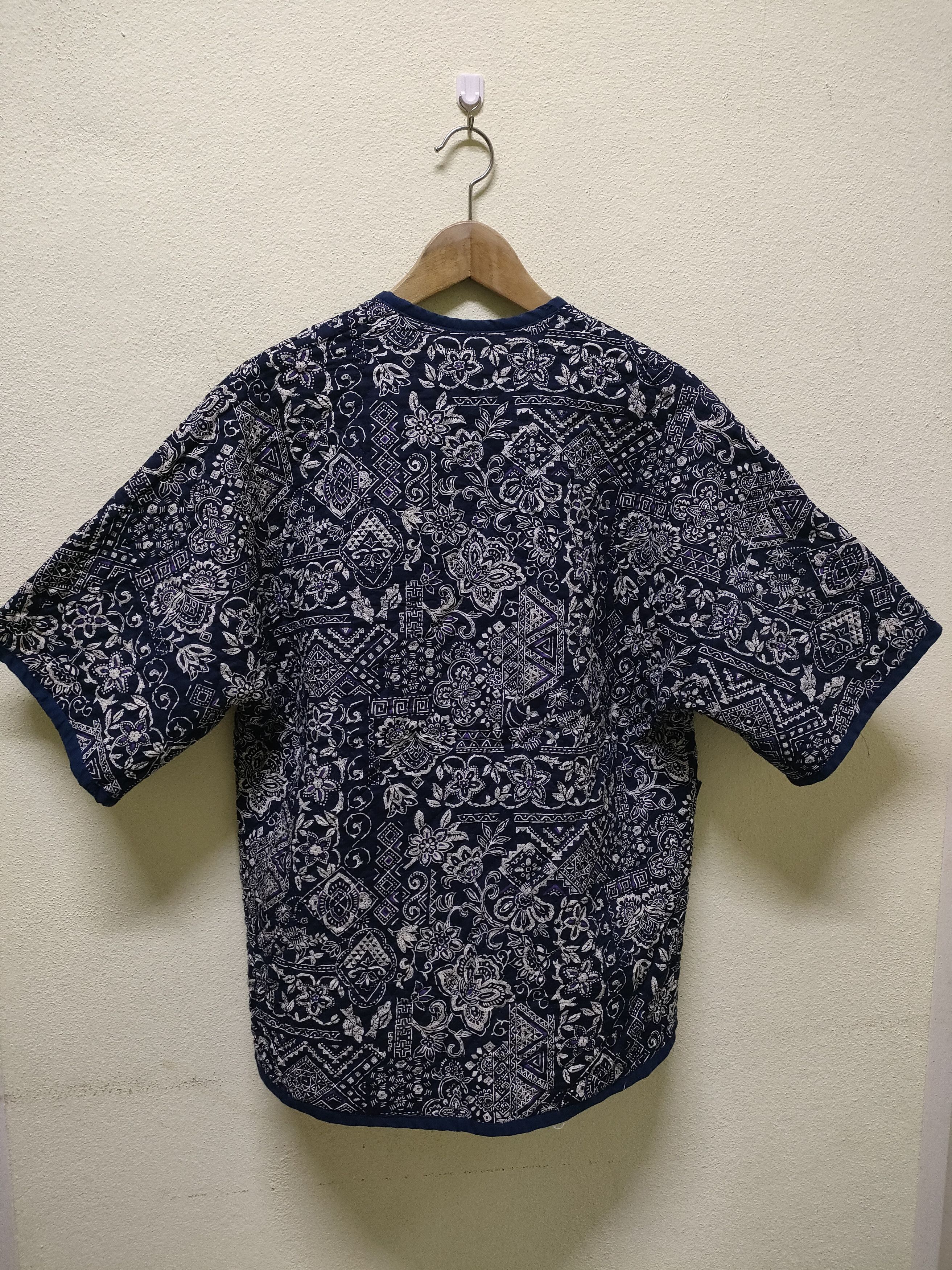 Indigo × Japanese Brand × Komono Japanese Traditional Kimono Indigo Blue Size US M / EU 48-50 / 2 - 2 Thumbnail