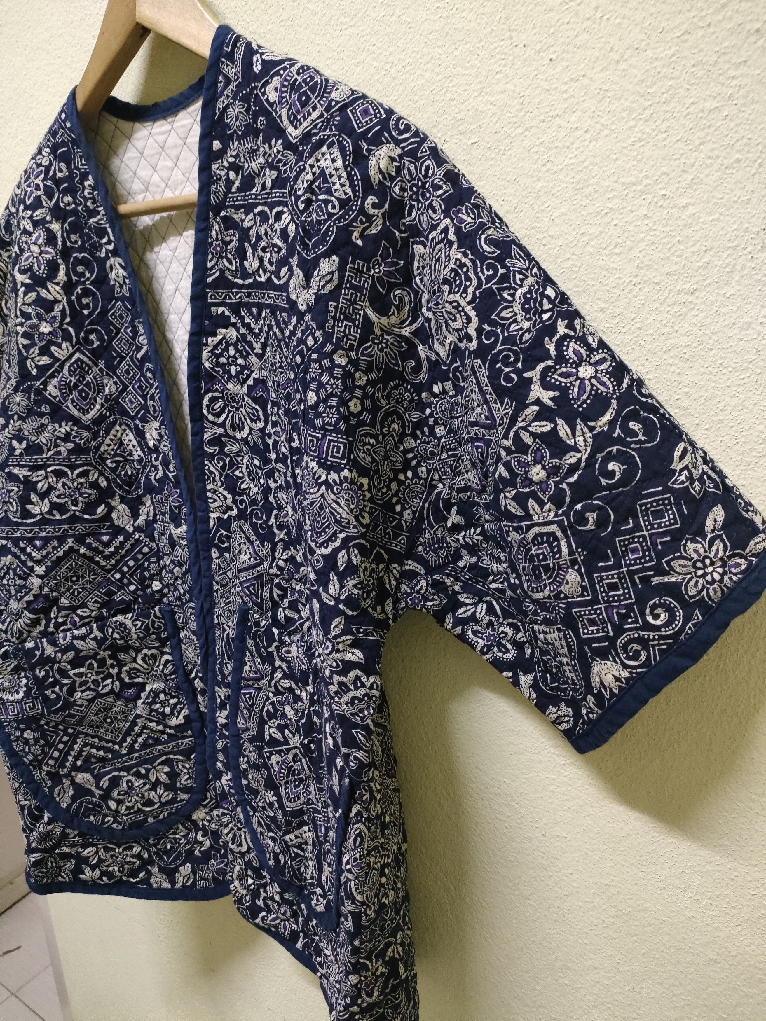 Indigo × Japanese Brand × Komono Japanese Traditional Kimono Indigo Blue Size US M / EU 48-50 / 2 - 3 Thumbnail