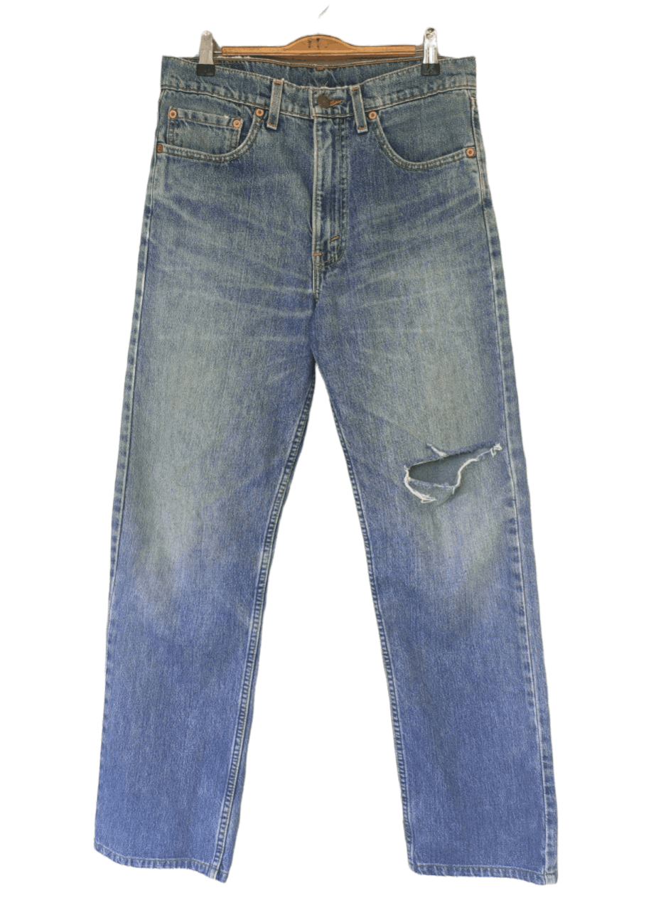image of 80's Vintage Levi's 519 Distressed Denim in Blue, Men's (Size 32)