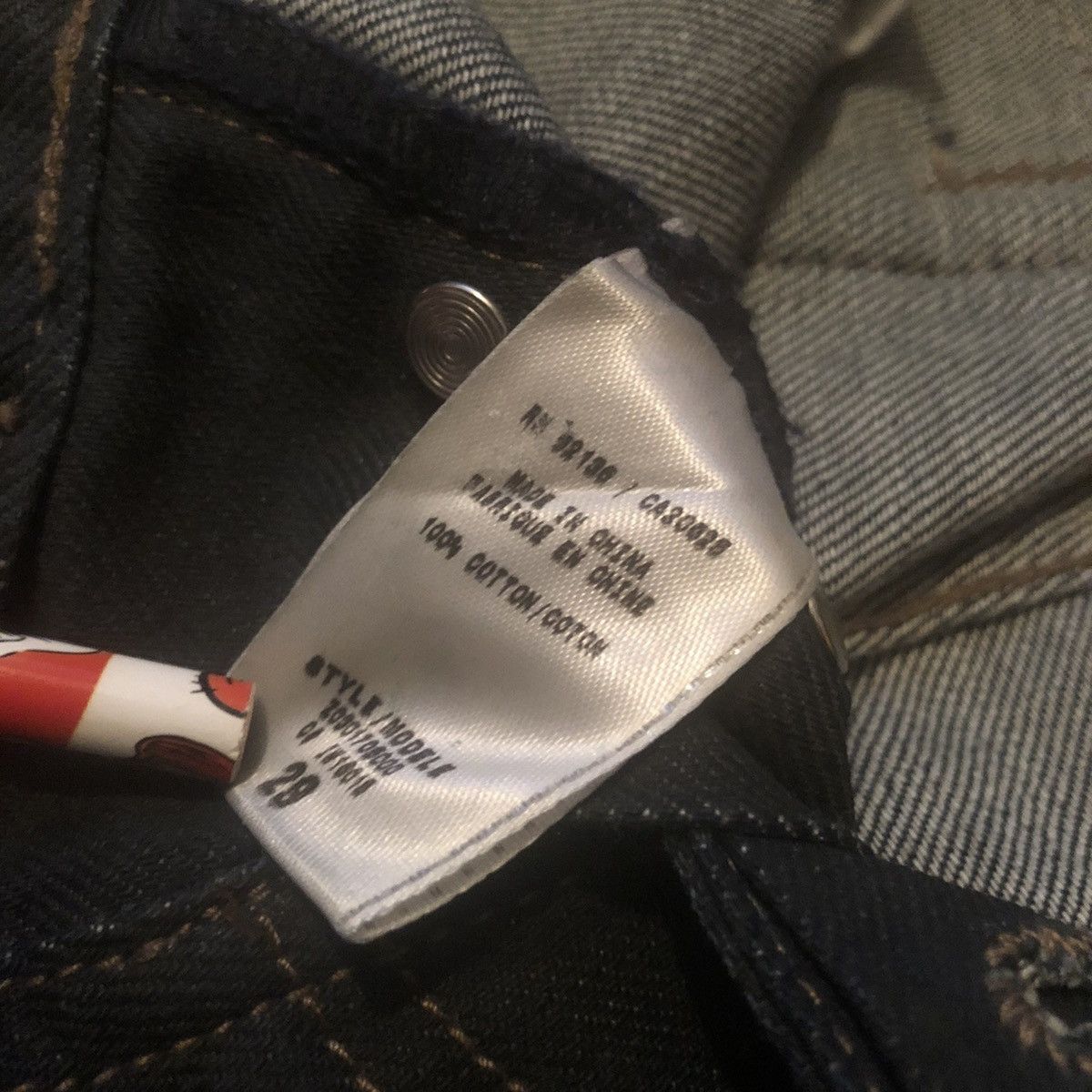 Guess Vintage G By Guess Calan Low Straight Leg Denim Jeans 29x34 Size US 29 - 10 Thumbnail