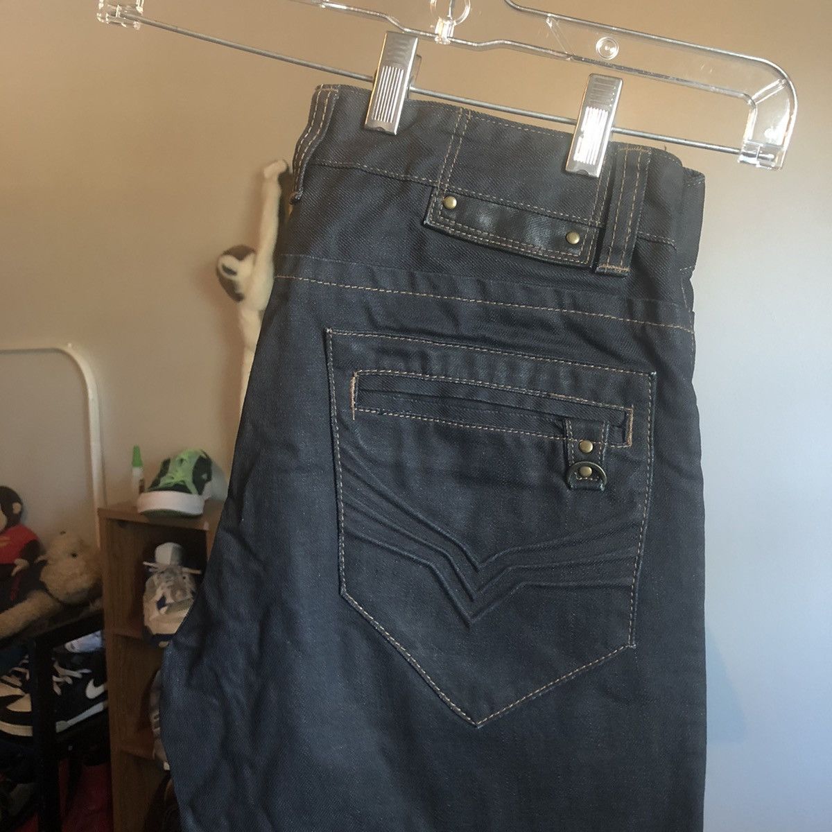 Guess Vintage G By Guess Calan Low Straight Leg Denim Jeans 29x34 Size US 29 - 1 Thumbnail