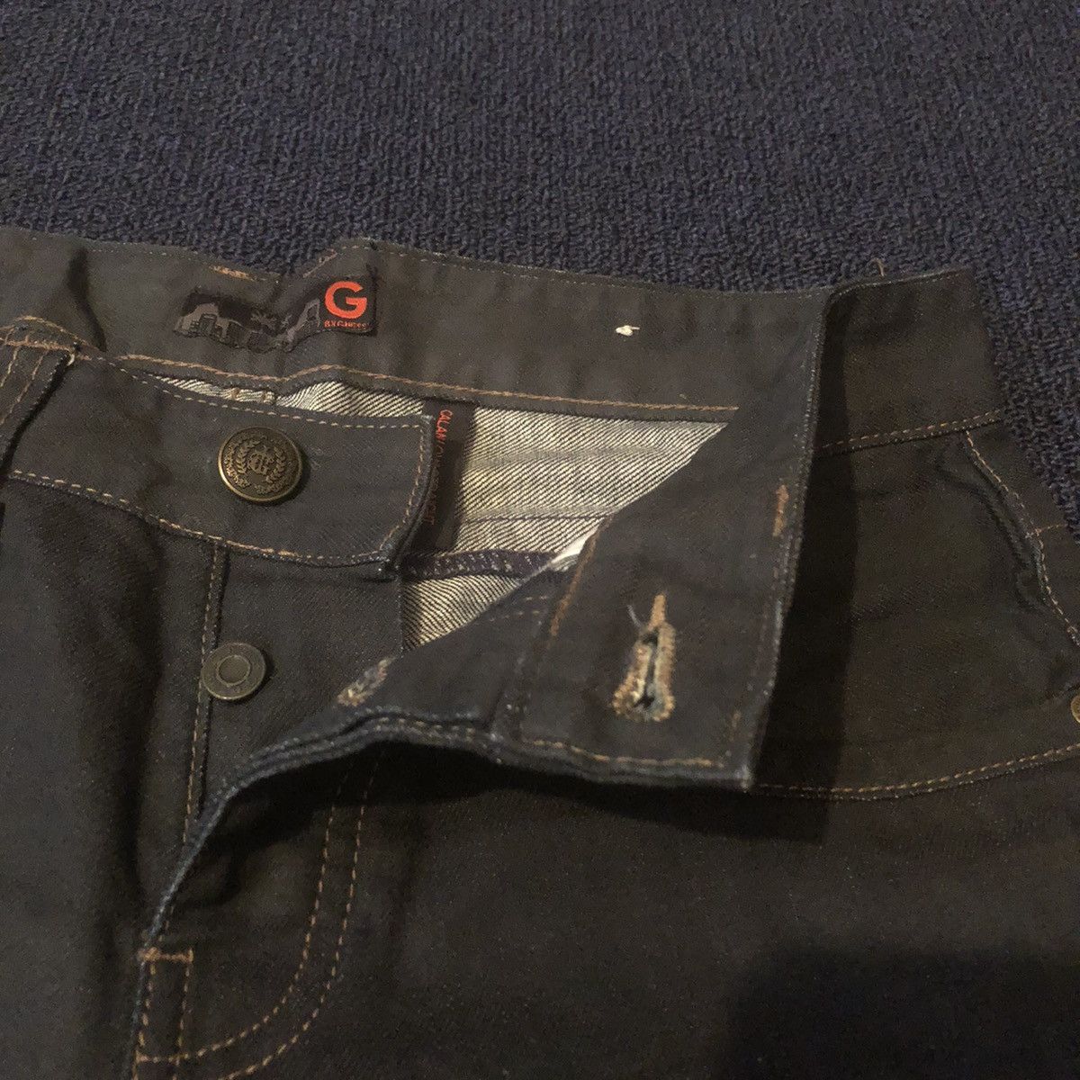 Guess Vintage G By Guess Calan Low Straight Leg Denim Jeans 29x34 Size US 29 - 9 Thumbnail