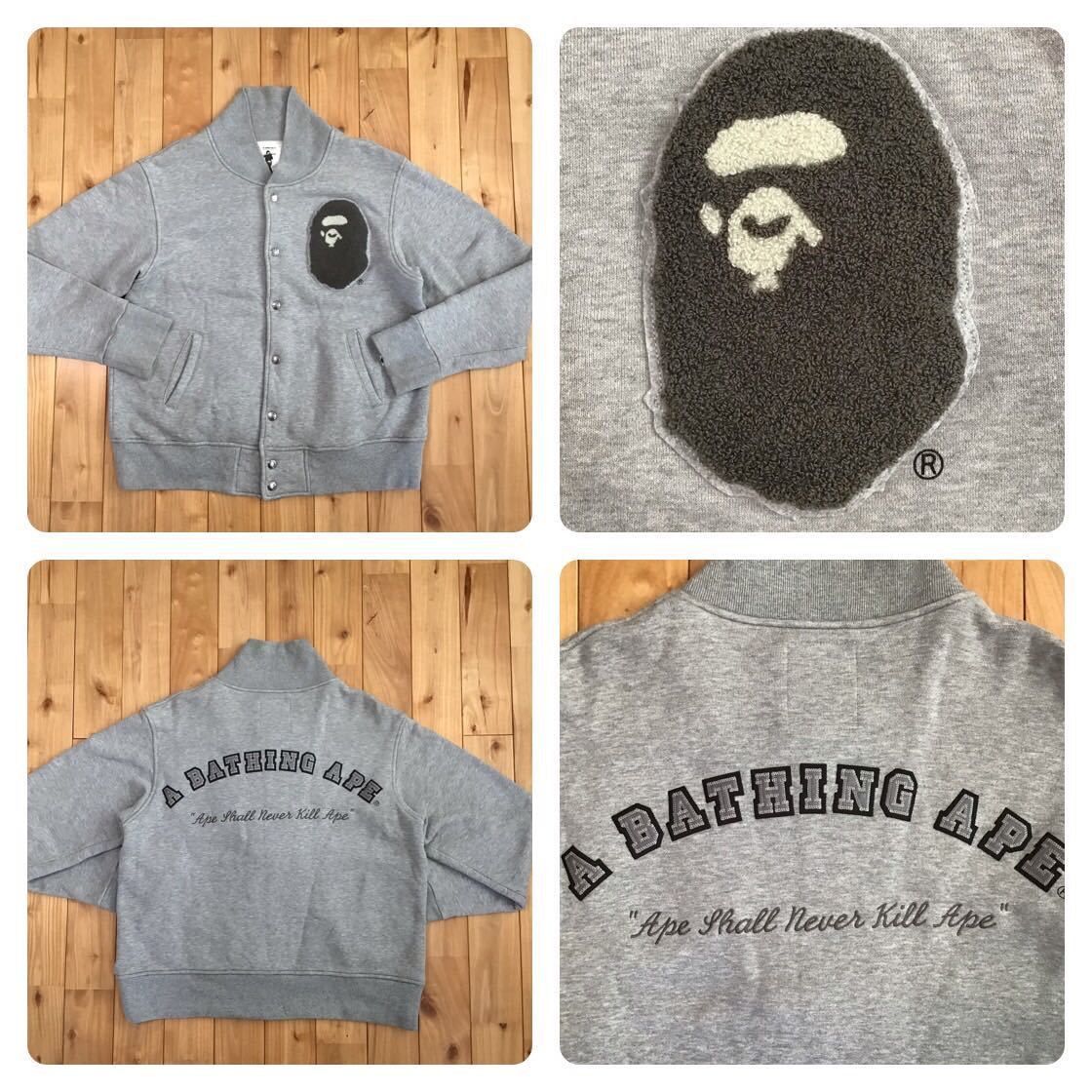 Bape BAPE APE HEAD Sweat varsity jacket bomber Size US M / EU 48-50 / 2 - 1 Thumbnail