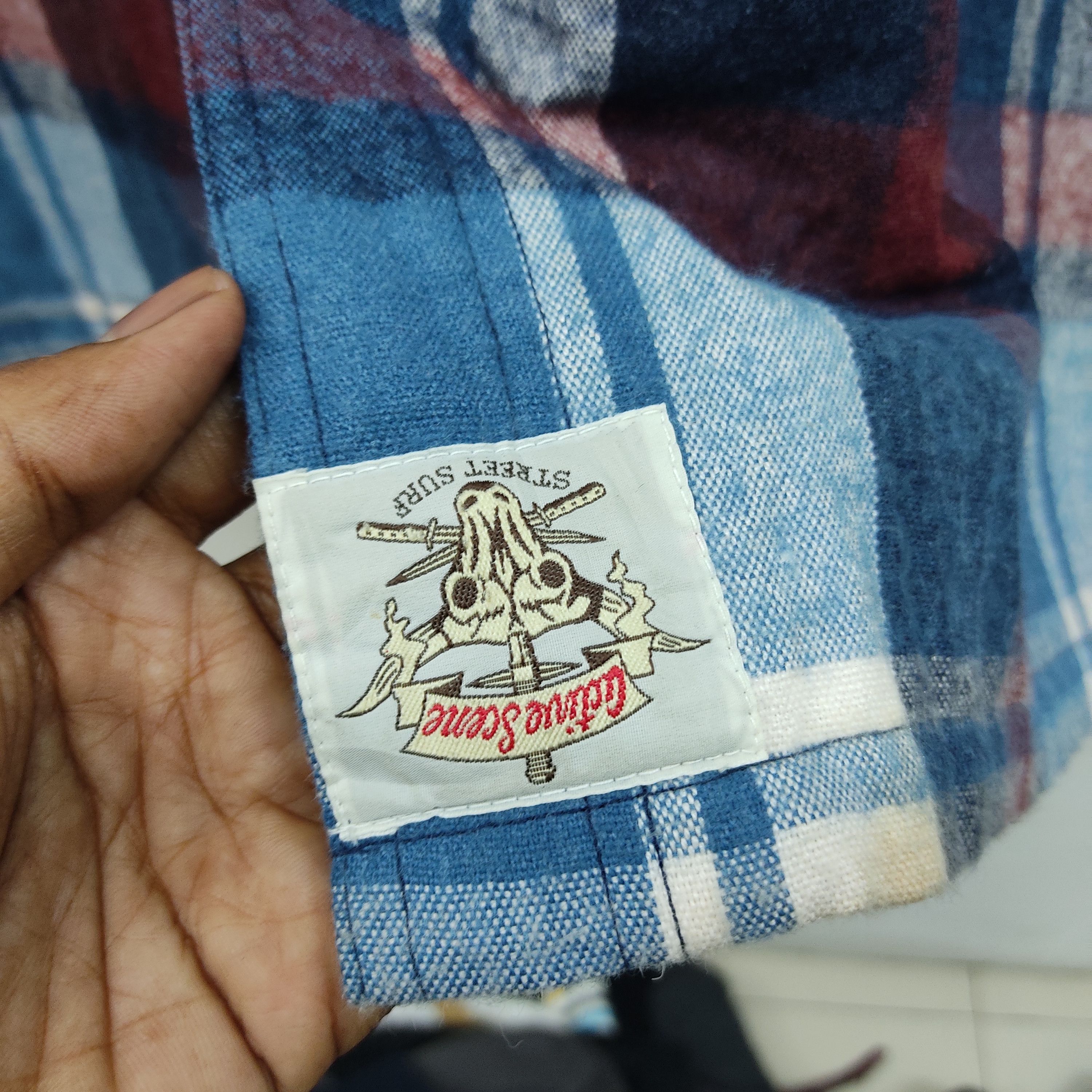Flannel Crash Active Scene Street Surf Checked Flannel Size US L / EU 52-54 / 3 - 8 Thumbnail
