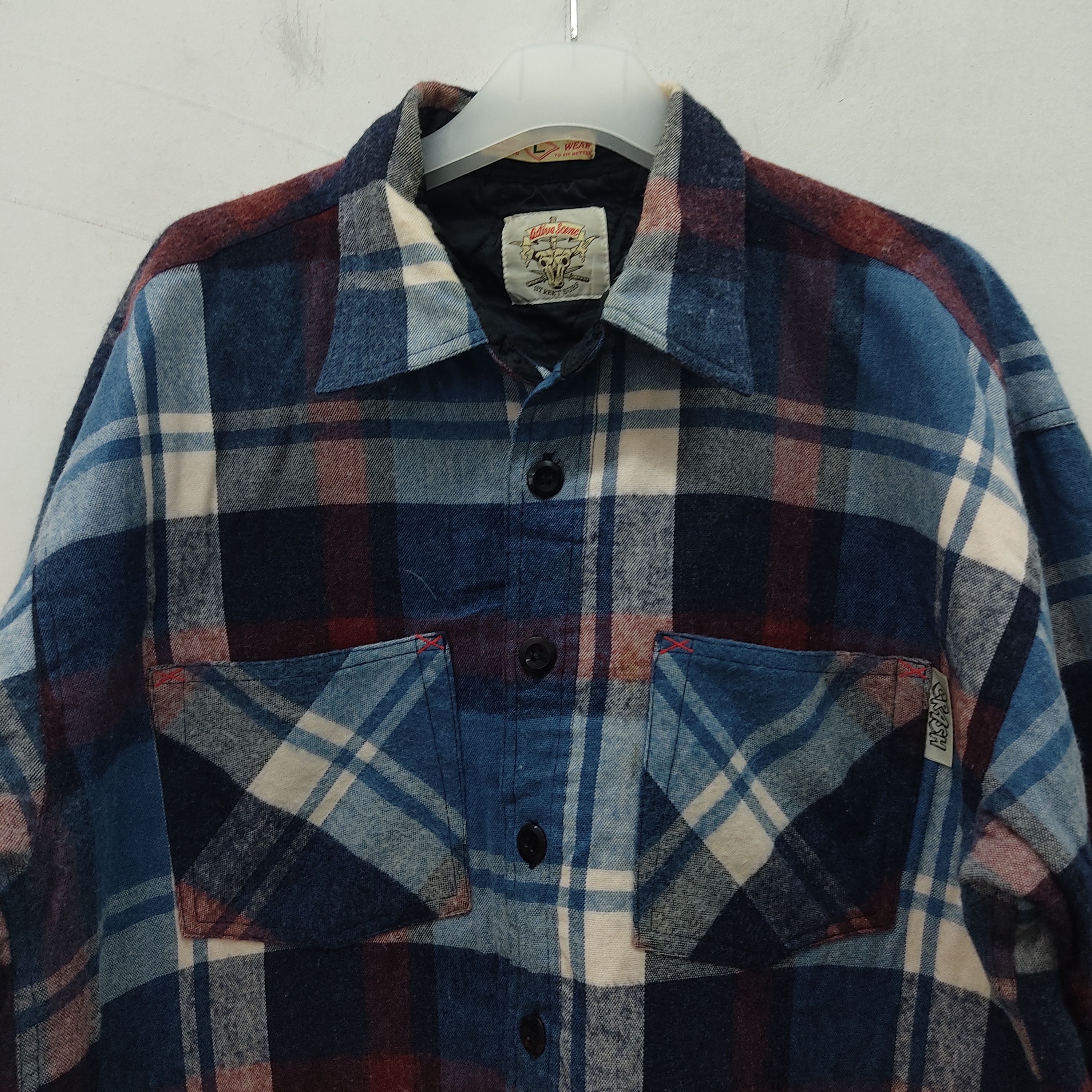 Flannel Crash Active Scene Street Surf Checked Flannel Size US L / EU 52-54 / 3 - 3 Thumbnail