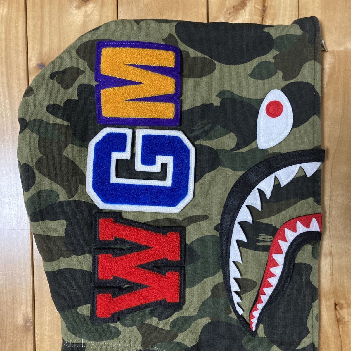 Bape BAPE DETACHABLE Shark full zip hoodie 1st camo green Size US M / EU 48-50 / 2 - 5 Thumbnail