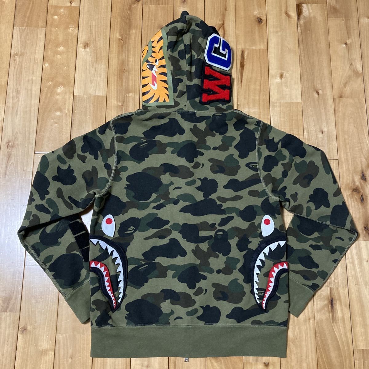Bape BAPE DETACHABLE Shark full zip hoodie 1st camo green Size US M / EU 48-50 / 2 - 3 Thumbnail