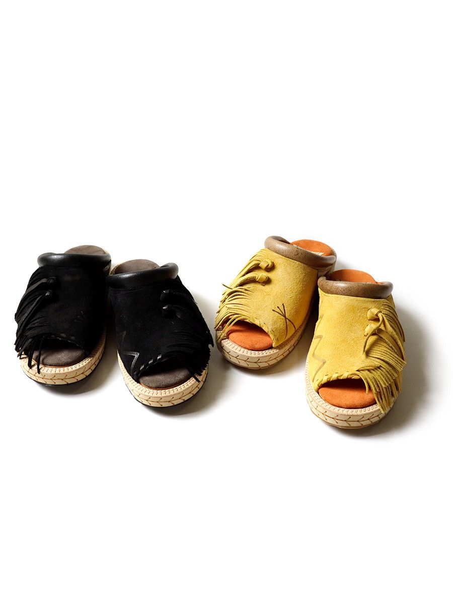 Kapital × Vibram Kapital Deer Leather Pueblo Rain Sabo Sandals Size US 10.5 / EU 43-44 - 8 Thumbnail