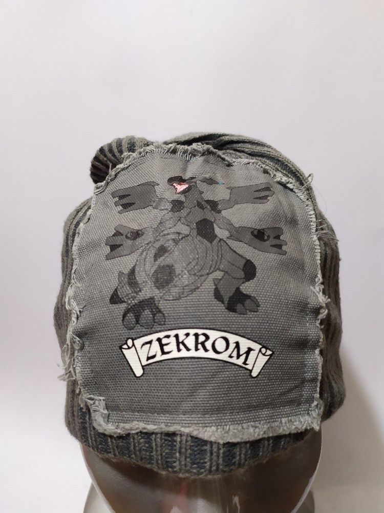 Pokemon 🔥Pokemon Beanie Zekrom Patch Monster Character Hats Size ONE SIZE - 2 Thumbnail