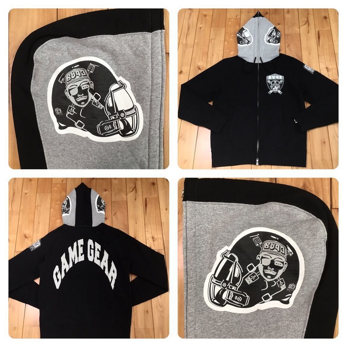 Bape BAPE Football full zip hoodie a bathing ape NIGO Size US S / EU 44-46 / 1 - 1 Thumbnail