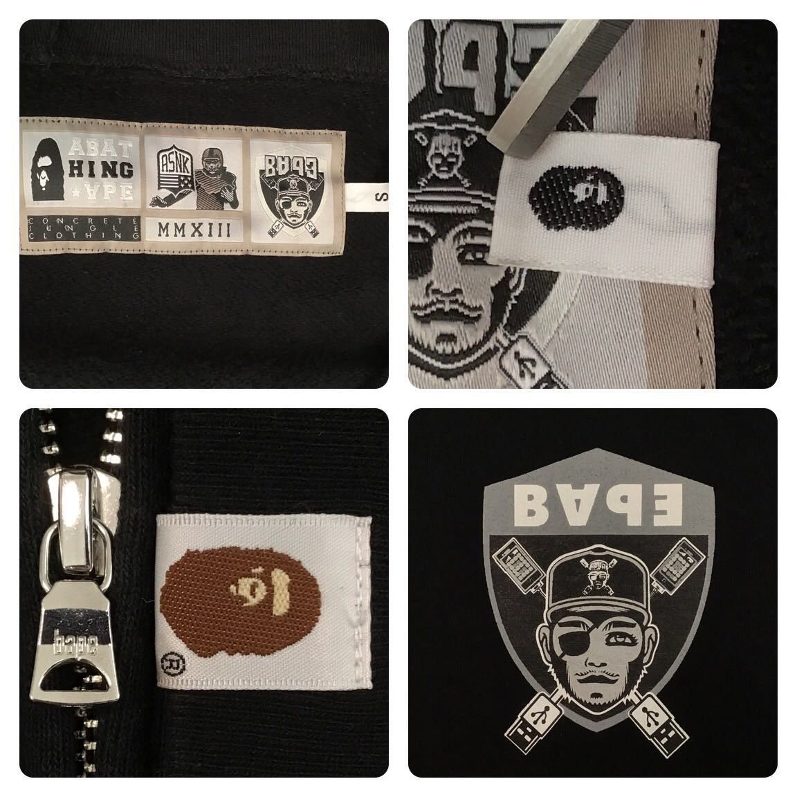 Bape BAPE Football full zip hoodie a bathing ape NIGO Size US S / EU 44-46 / 1 - 9 Thumbnail