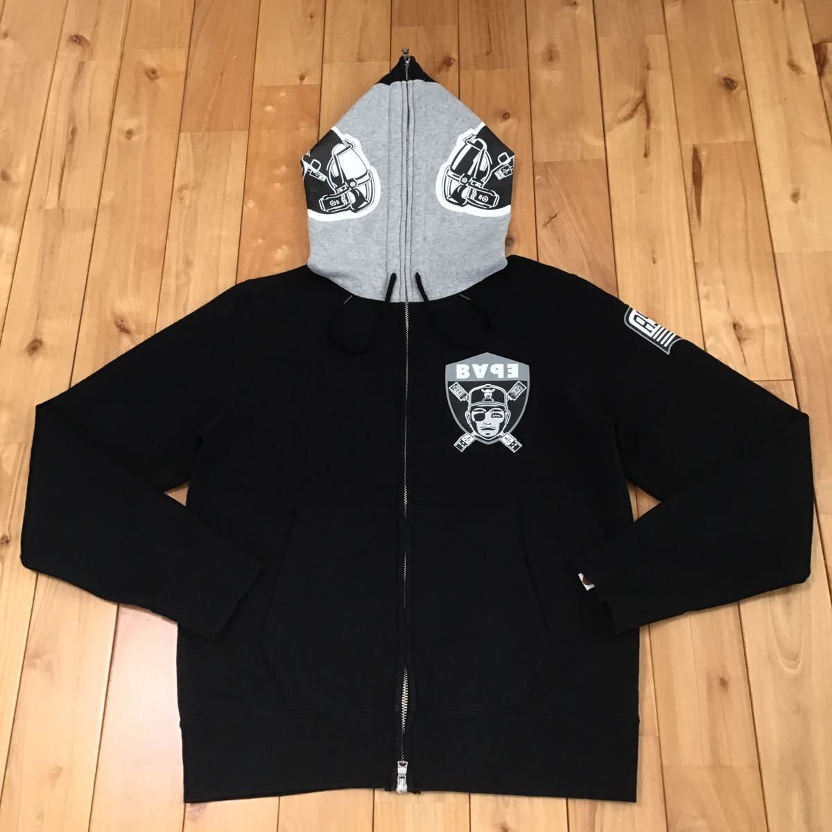 Bape BAPE Football full zip hoodie a bathing ape NIGO Size US S / EU 44-46 / 1 - 2 Thumbnail