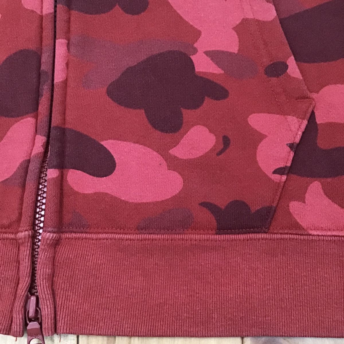 Bape BAPE Red Camo Full Zip Hoodie Rakuten Eagles Size US L / EU 52-54 / 3 - 6 Thumbnail
