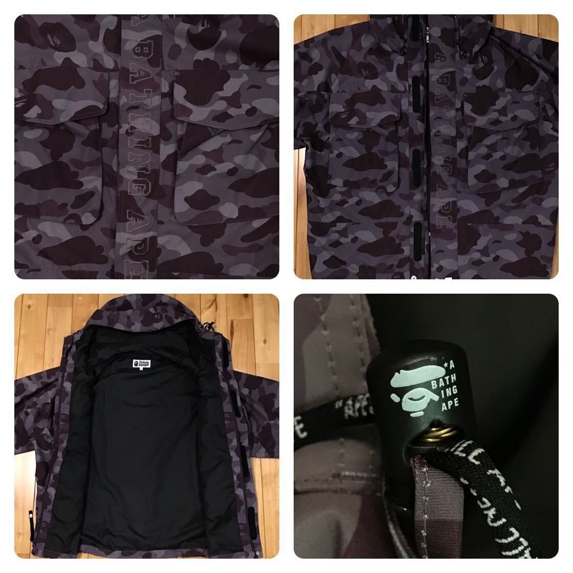Bape BAPE color camo hoodie jacket BURGUNDY a bathing ape Size US M / EU 48-50 / 2 - 5 Thumbnail