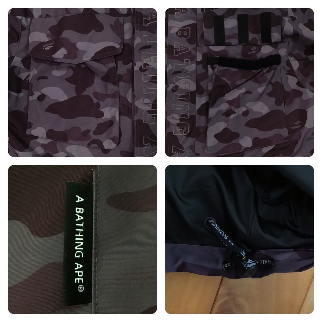 Bape BAPE color camo hoodie jacket BURGUNDY a bathing ape Size US M / EU 48-50 / 2 - 6 Thumbnail