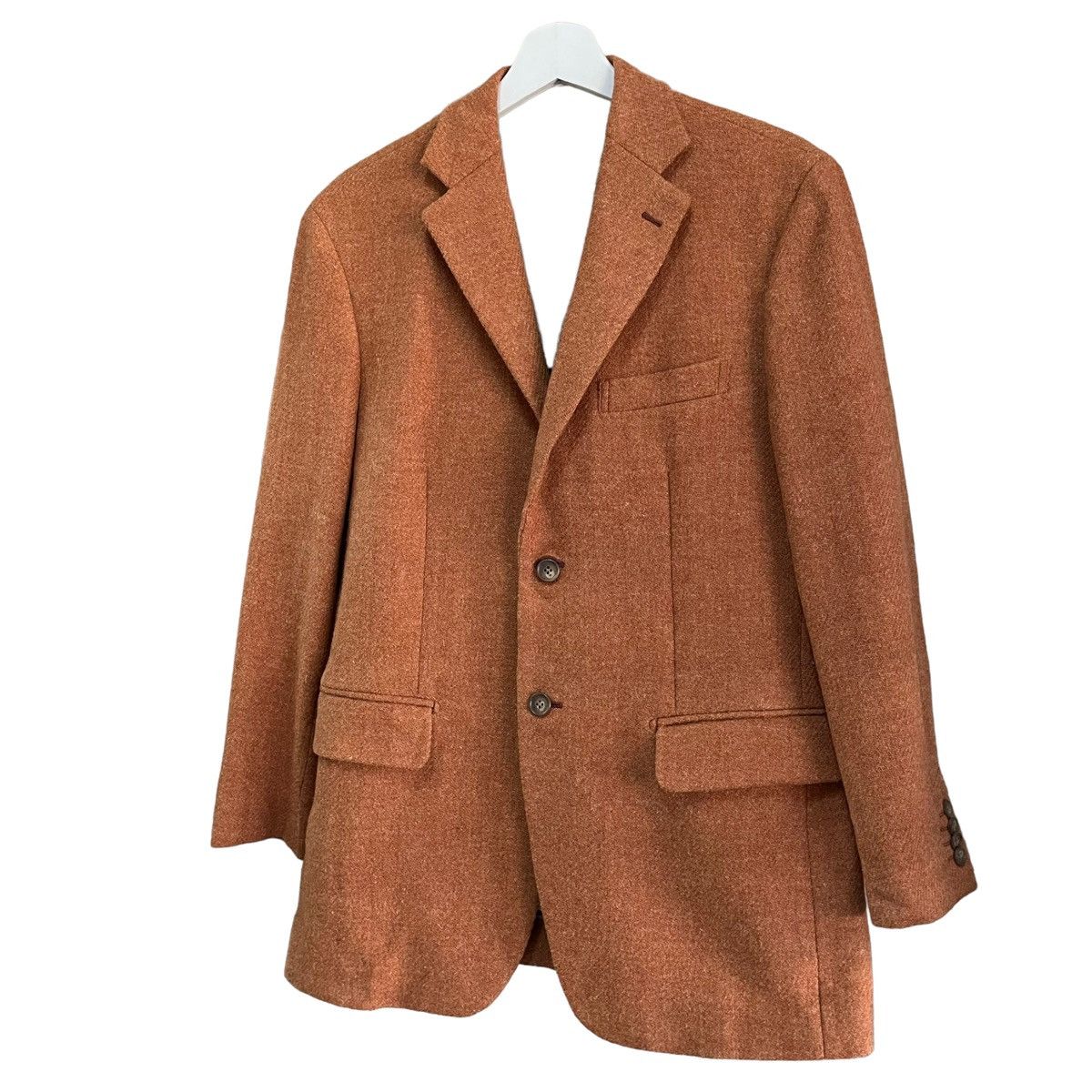 Harris Tweed × Japanese Brand × Vintage 💥80s HARRIS TWEED BLAZER JACKET Size US L / EU 52-54 / 3 - 2 Thumbnail