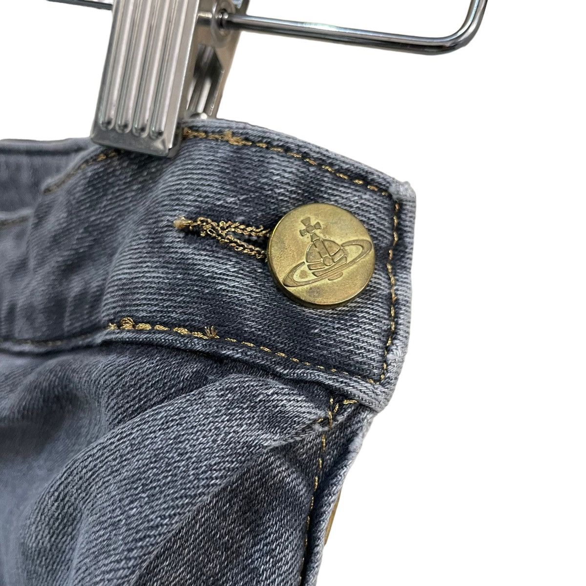 Vivienne Westwood 💥 VIVIENNE WESTWOOD x LEE DENIM MINI SKIRT Size 26" / US 2 / IT 38 - 6 Thumbnail