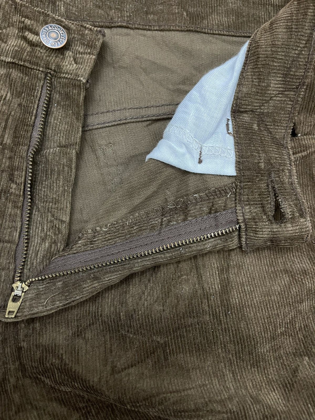 Levi's × Vintage Vintage Levi’s Brown Corduroy Flare Jeans Size US 30 / EU 46 - 4 Thumbnail