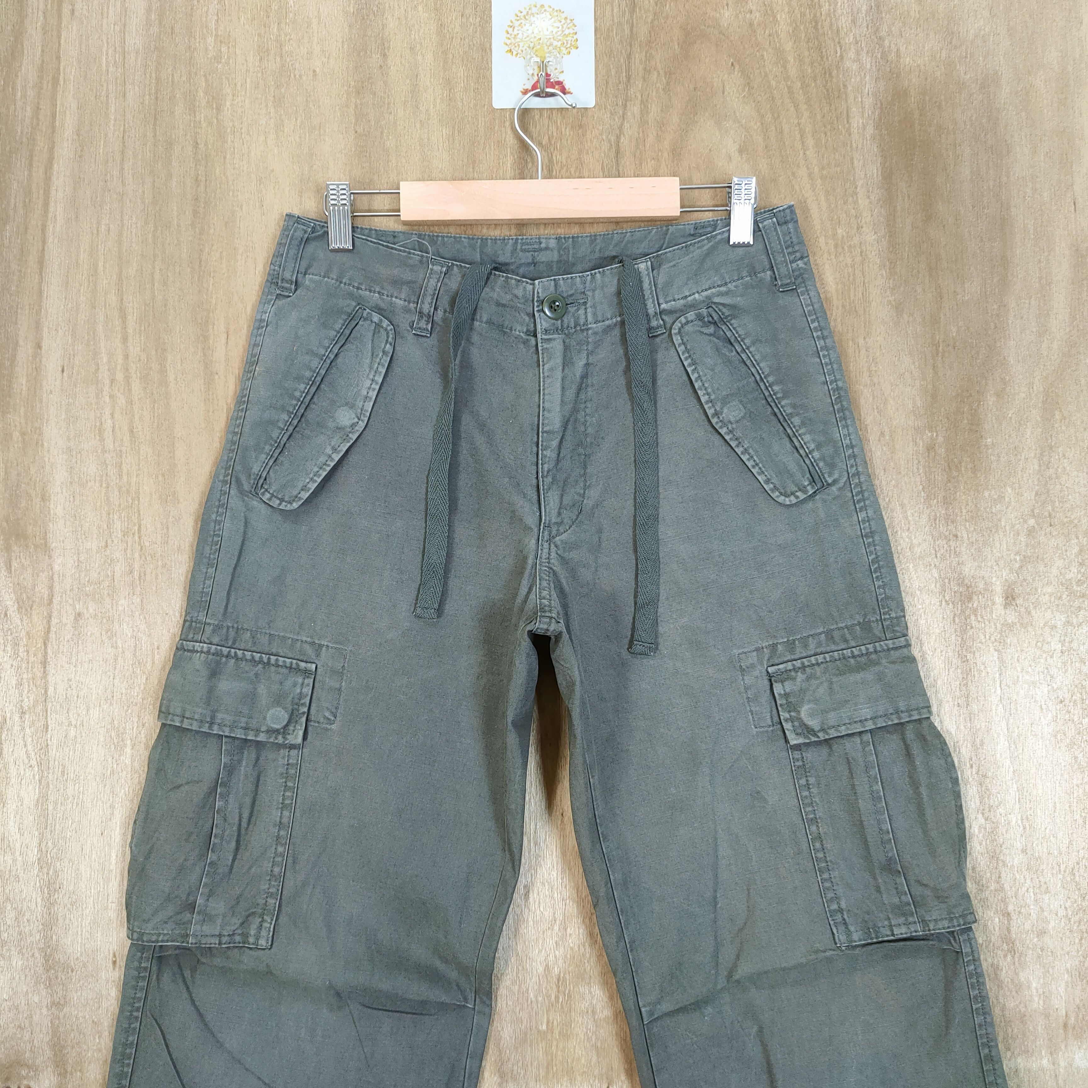 Japanese Brand VINTAGE JAPANESE FADED CARGO PANTS Size US 29 - 2 Thumbnail