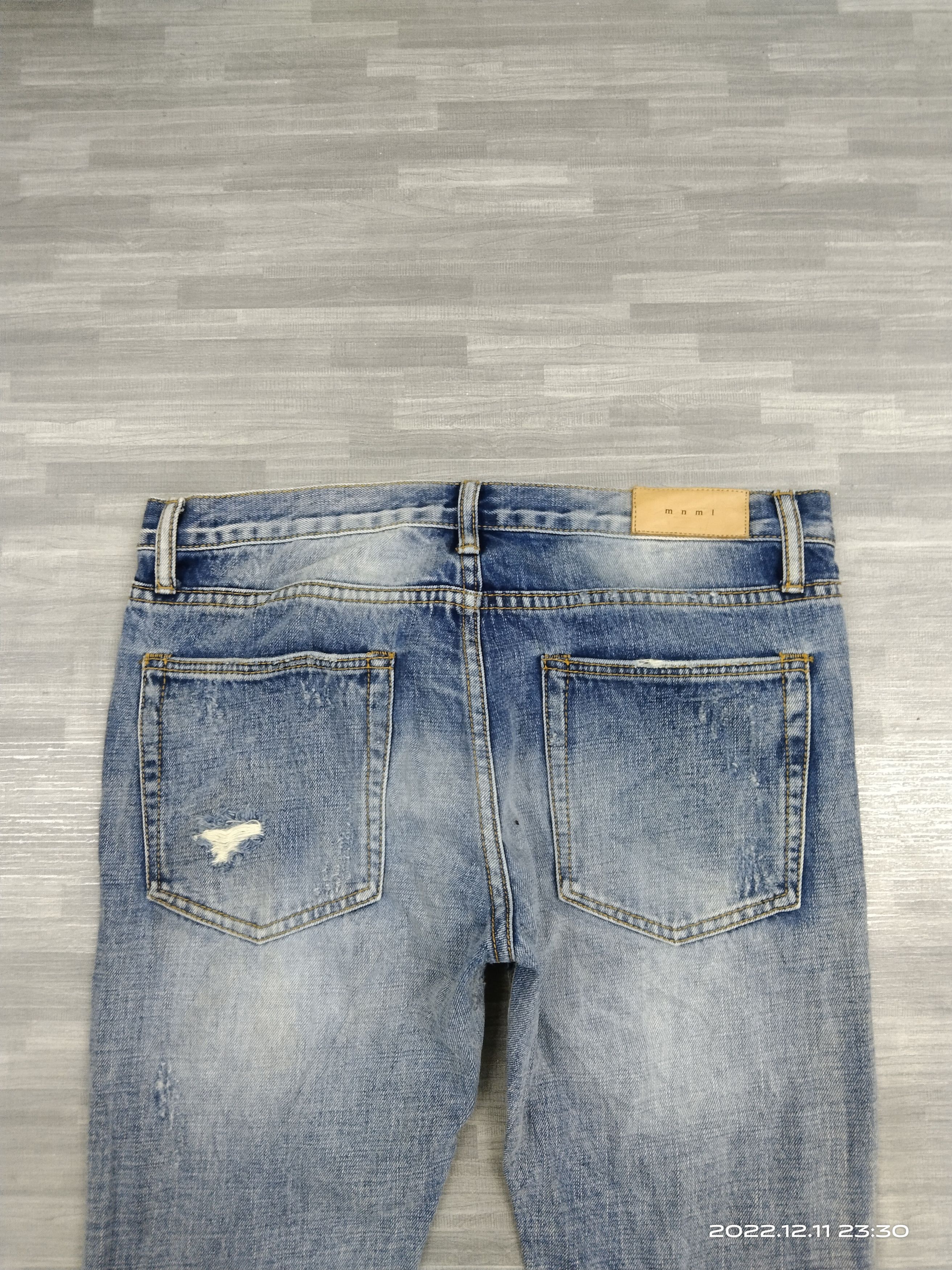 MNML DiSTRESSED RIPED MNML INSPIRED FOG DENIM PANTS Size US 32 / EU 48 - 5 Thumbnail
