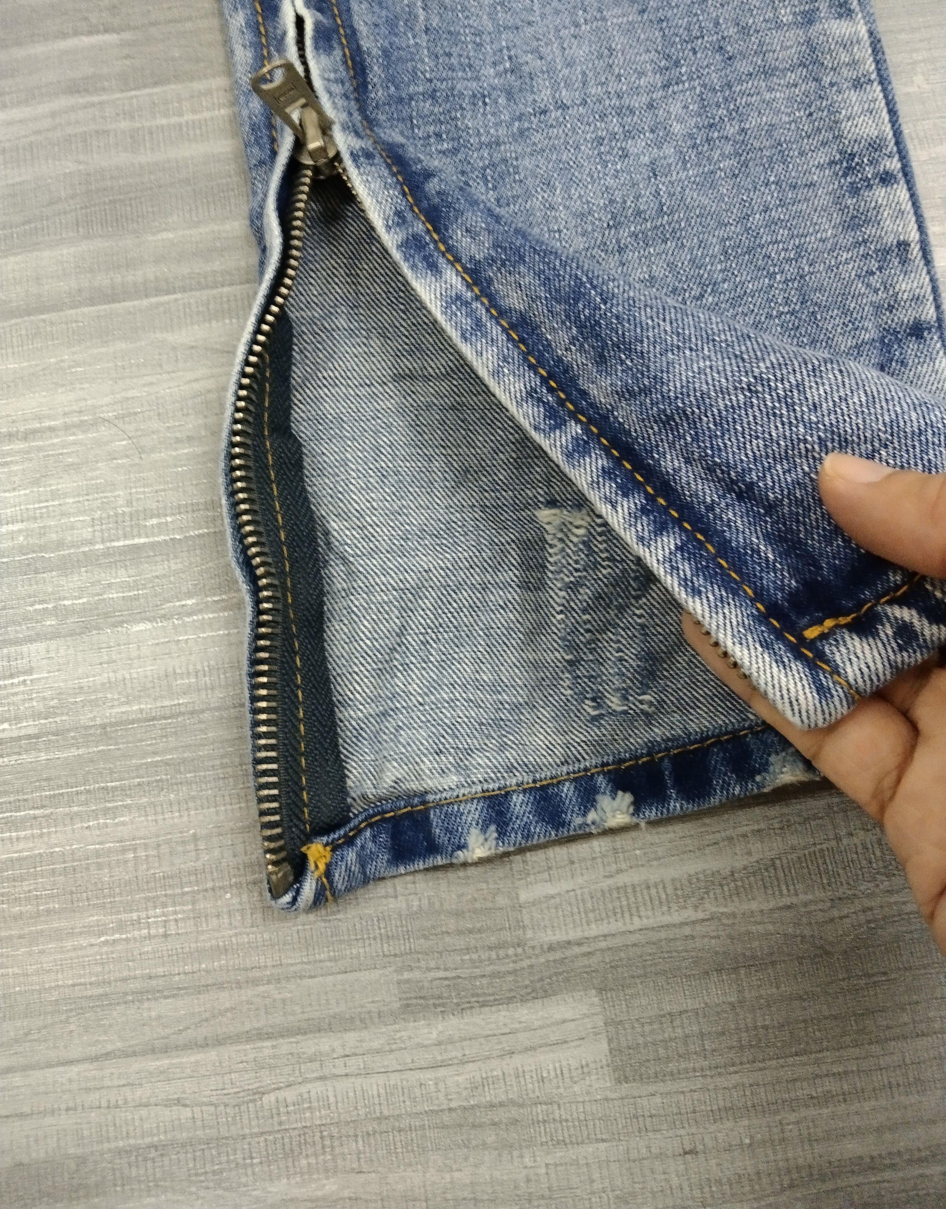 MNML DiSTRESSED RIPED MNML INSPIRED FOG DENIM PANTS Size US 32 / EU 48 - 8 Thumbnail