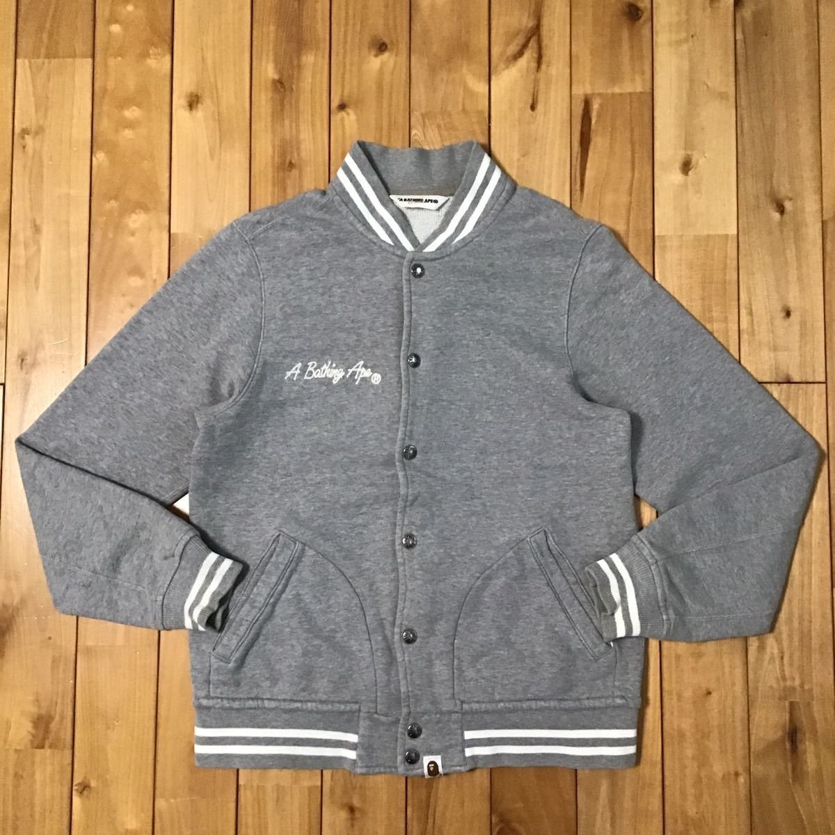 Bape BAPE General Sweat bomber jacket Gray Size US M / EU 48-50 / 2 - 2 Thumbnail