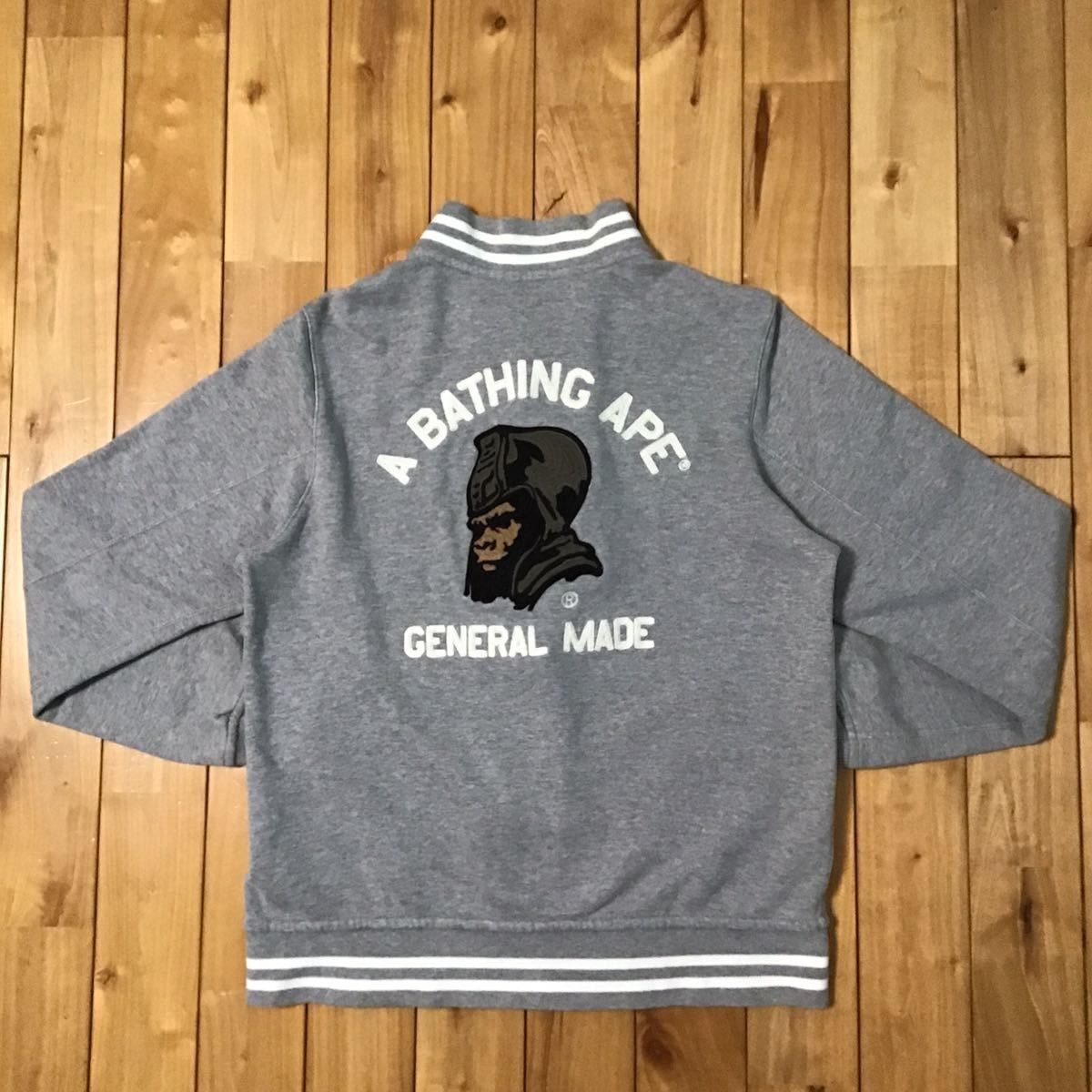 Bape BAPE General Sweat bomber jacket Gray Size US M / EU 48-50 / 2 - 3 Thumbnail