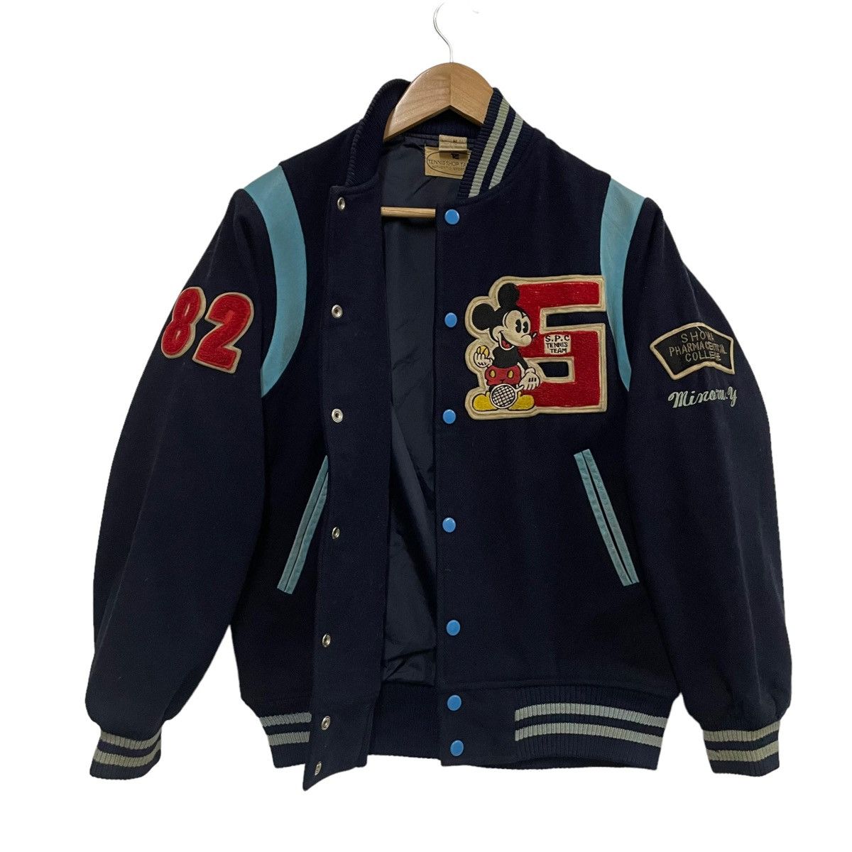 Mickey Mouse 💥80s MICKEY DISNEY WOOL VARSITY JACKET Size US S / EU 44-46 / 1 - 5 Thumbnail