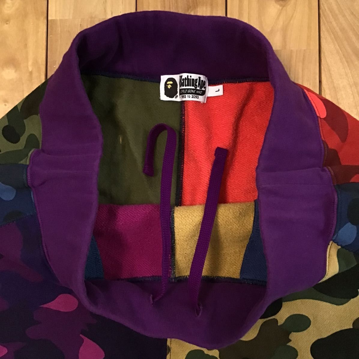 Bape BAPE Mix camo College logo sweat shorts a bathing ape★size L Size US 34 / EU 50 - 6 Thumbnail