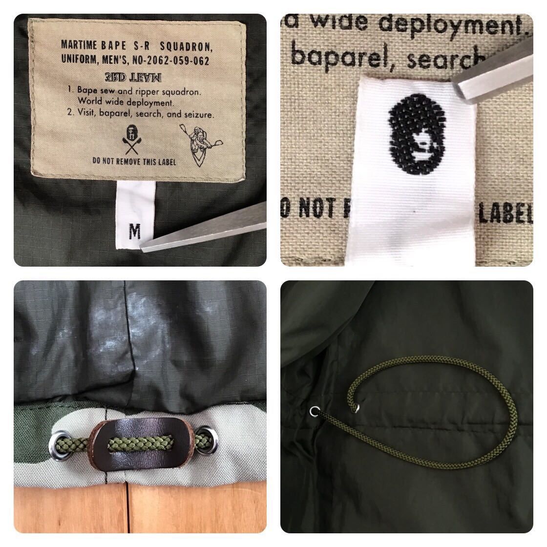 Bape BAPE woodland camo nylon hoodie jacket Size US M / EU 48-50 / 2 - 6 Thumbnail