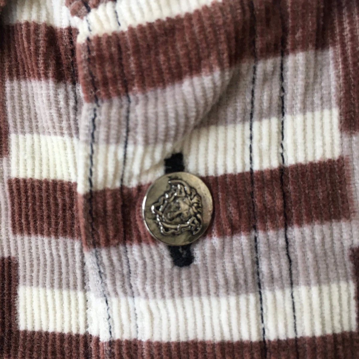 Versace Vintage Versace jean couture checkered Corduroy shirt Size US M / EU 48-50 / 2 - 4 Thumbnail