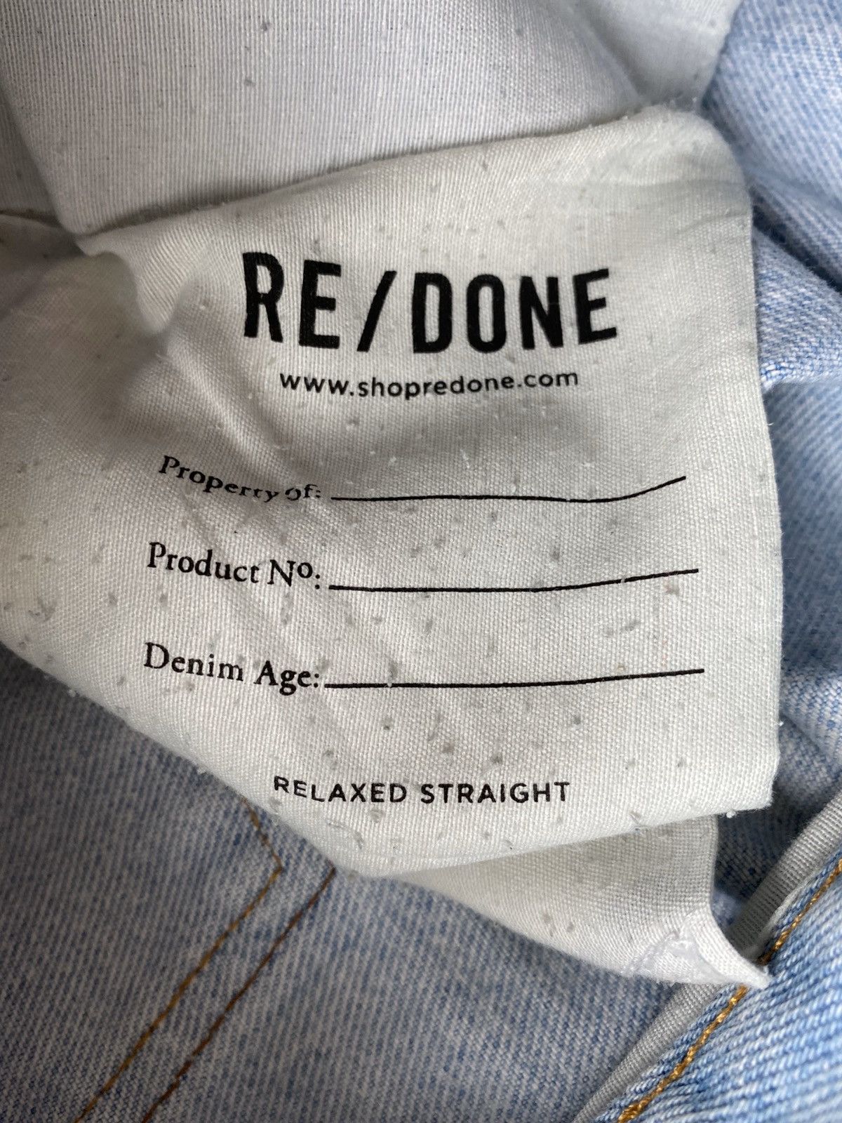 Levi's Re/Done x levi’s relax Straight fit made in usa Size US 31 - 6 Thumbnail
