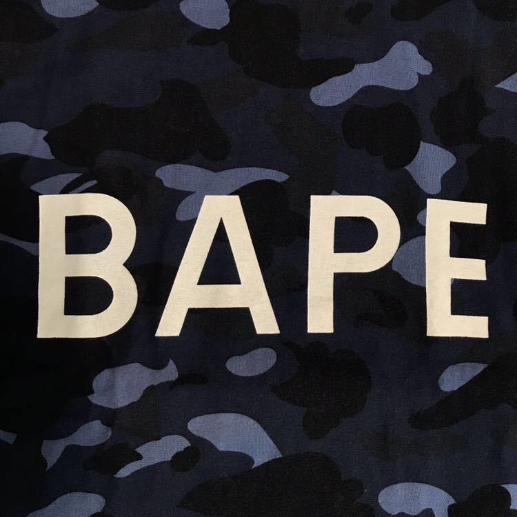 Bape BAPE reversible T-shirt blue camo × neon college logo Size US L / EU 52-54 / 3 - 3 Thumbnail