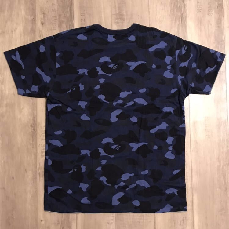 Bape BAPE reversible T-shirt blue camo × neon college logo Size US L / EU 52-54 / 3 - 4 Thumbnail