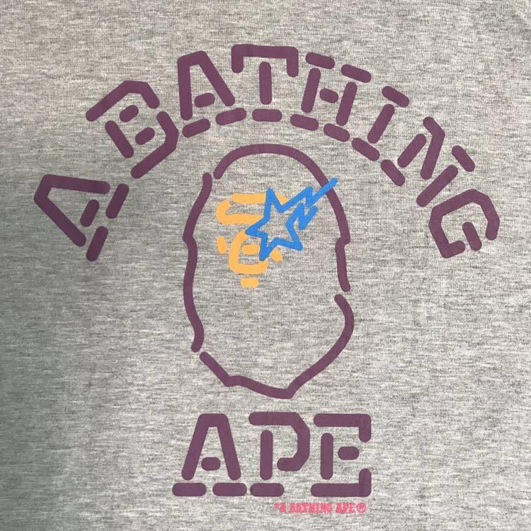 Bape BAPE reversible T-shirt blue camo × neon college logo Size US L / EU 52-54 / 3 - 6 Thumbnail