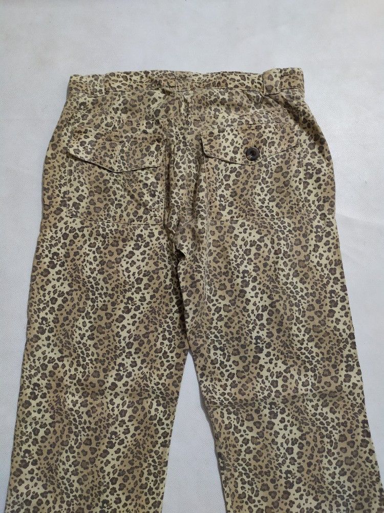Other × Vintage 🔥Michele Bohbot Leopard Cargo multi pocket Pants Size US 29 - 7 Thumbnail