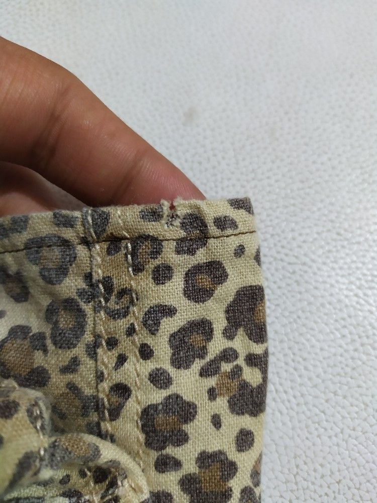 Other × Vintage 🔥Michele Bohbot Leopard Cargo multi pocket Pants Size US 29 - 10 Thumbnail