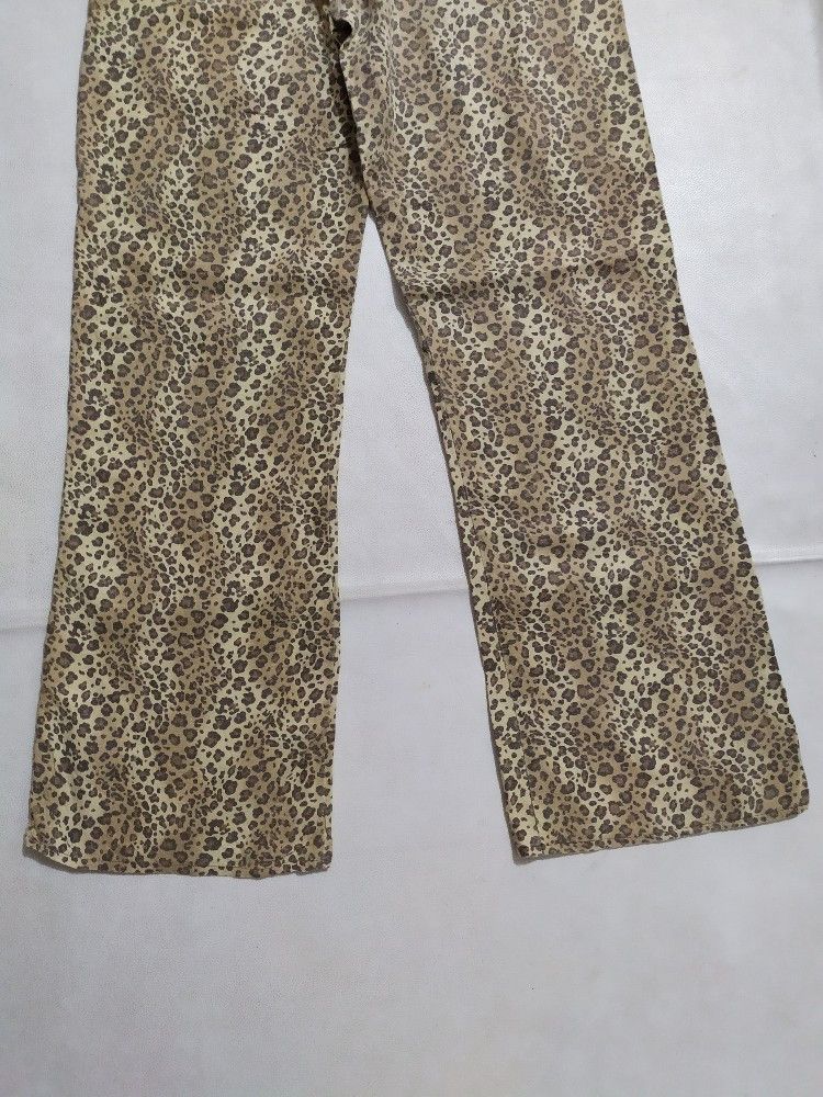 Other × Vintage 🔥Michele Bohbot Leopard Cargo multi pocket Pants Size US 29 - 8 Thumbnail